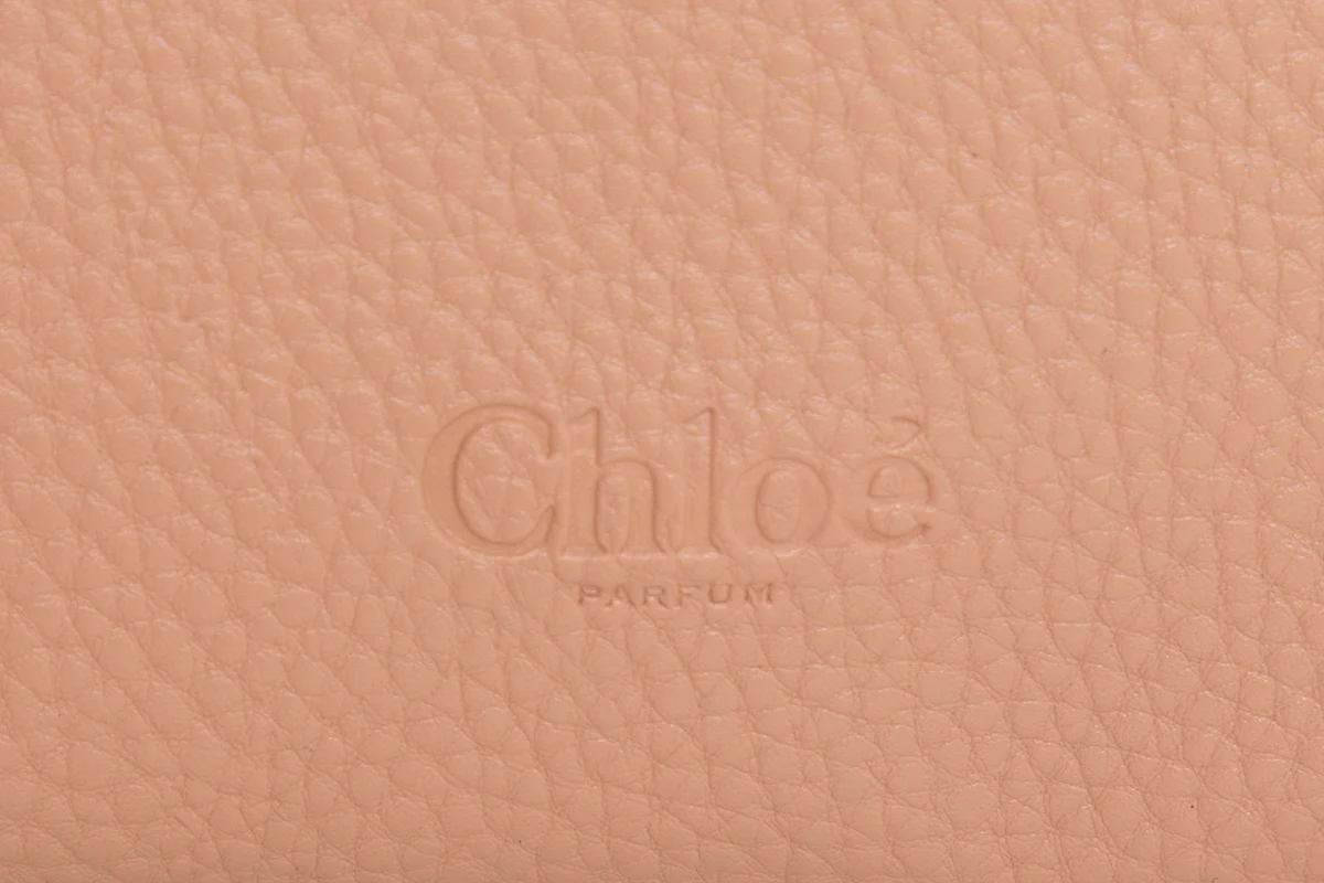 Chloe Nude & White Leather Pouch - Image 6