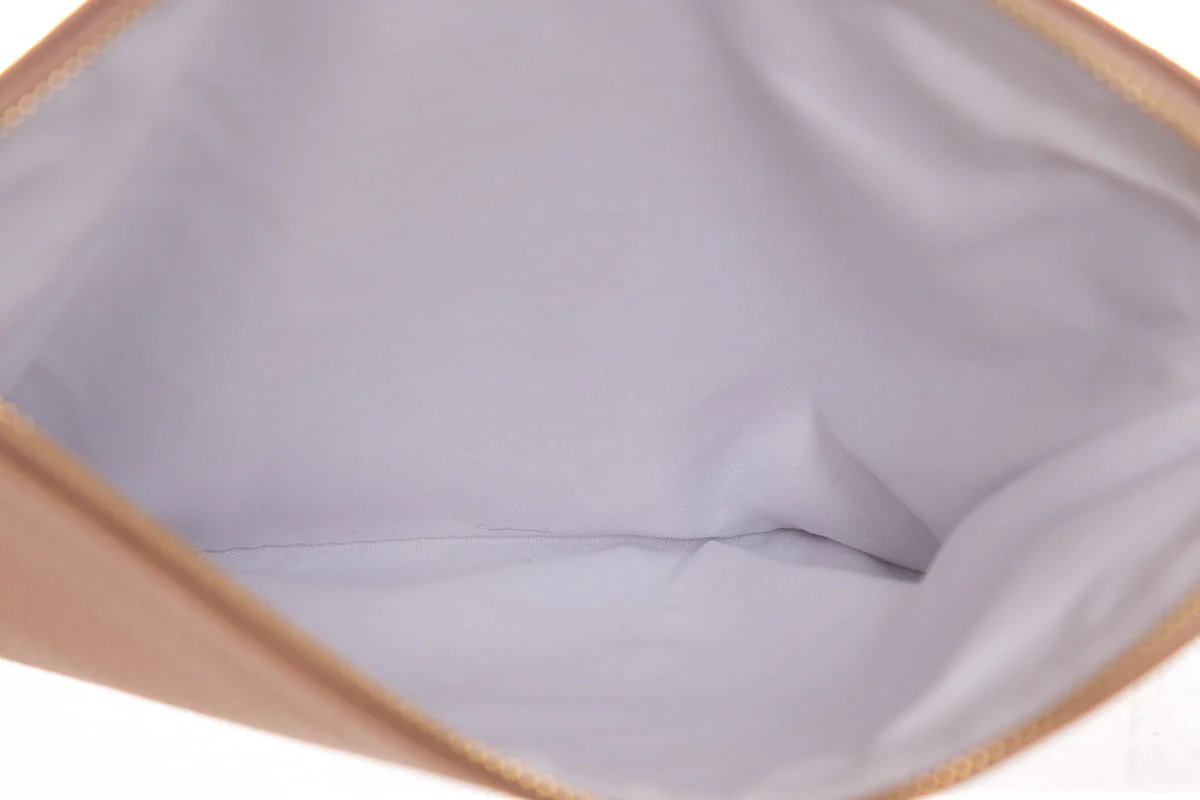 Chloe Nude & White Leather Pouch - Image 7