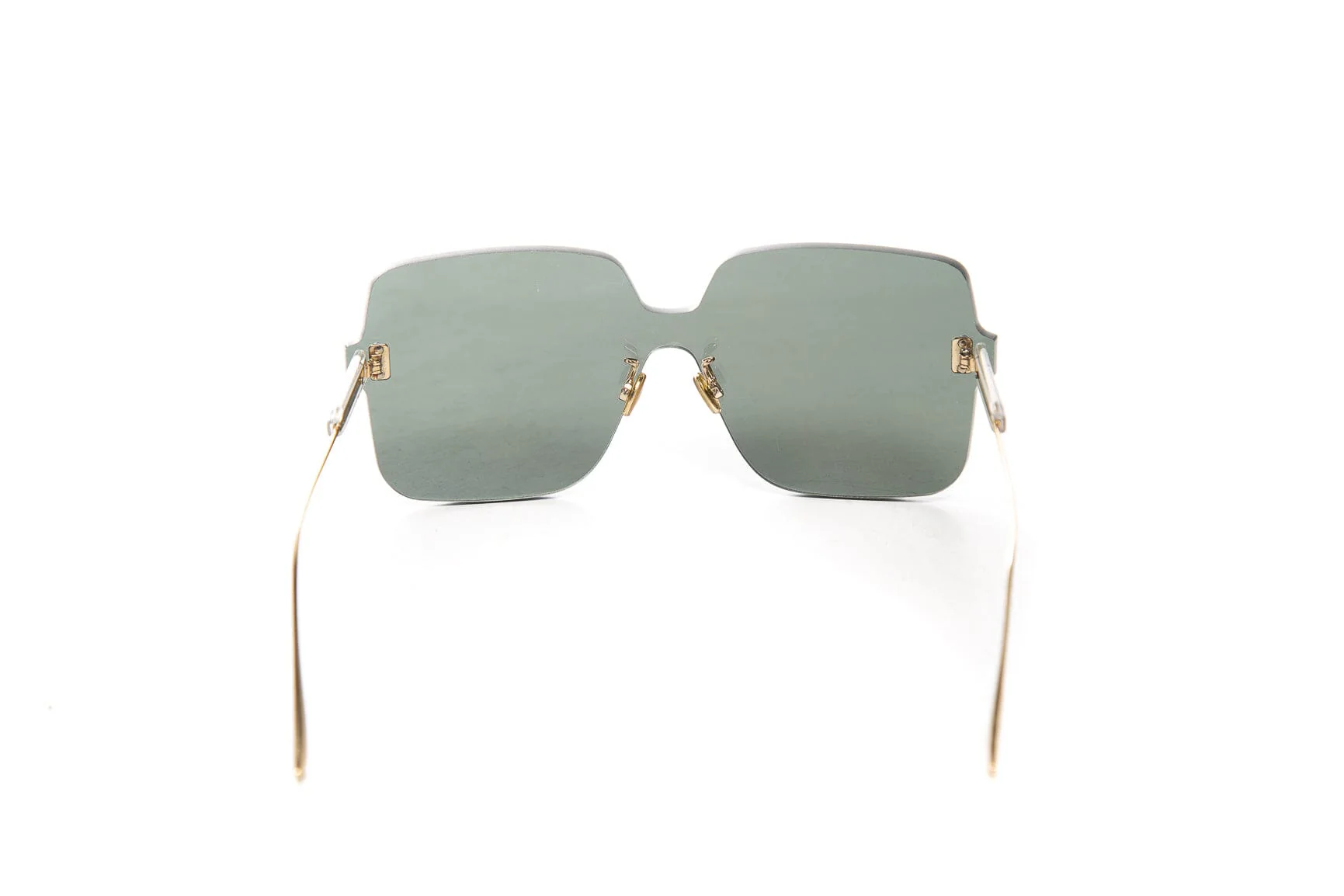 Christian Dior Silver Large Square Sunglasses - Image 4