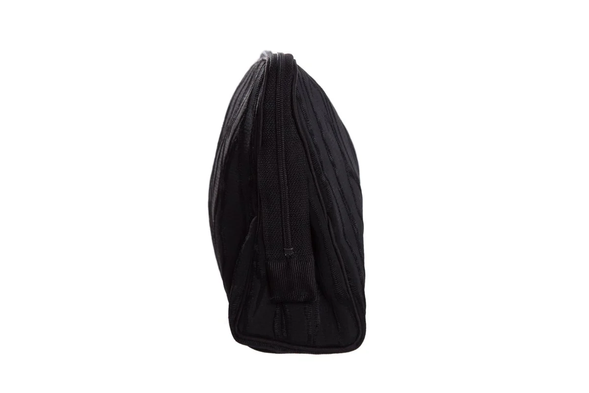Christian Dior Vintage Black Satin Pouch - Image 3