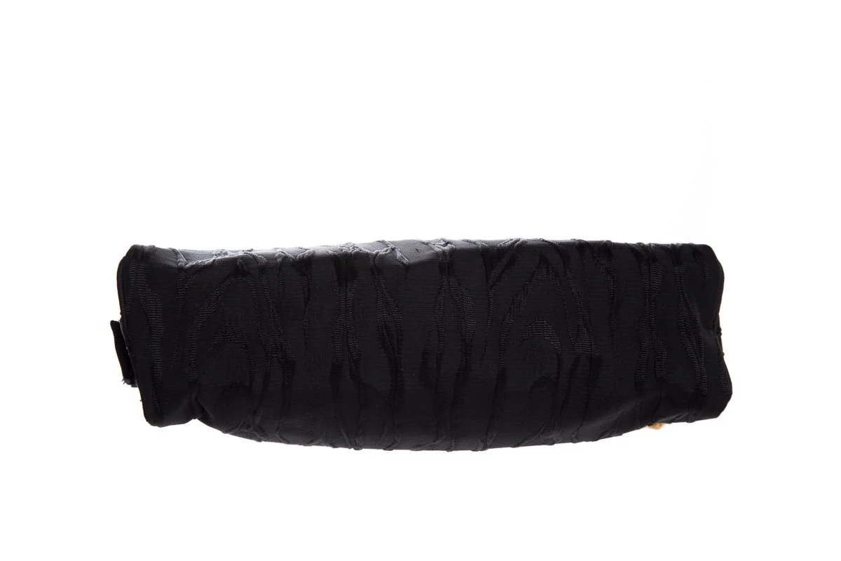 Christian Dior Vintage Black Satin Pouch - Image 5