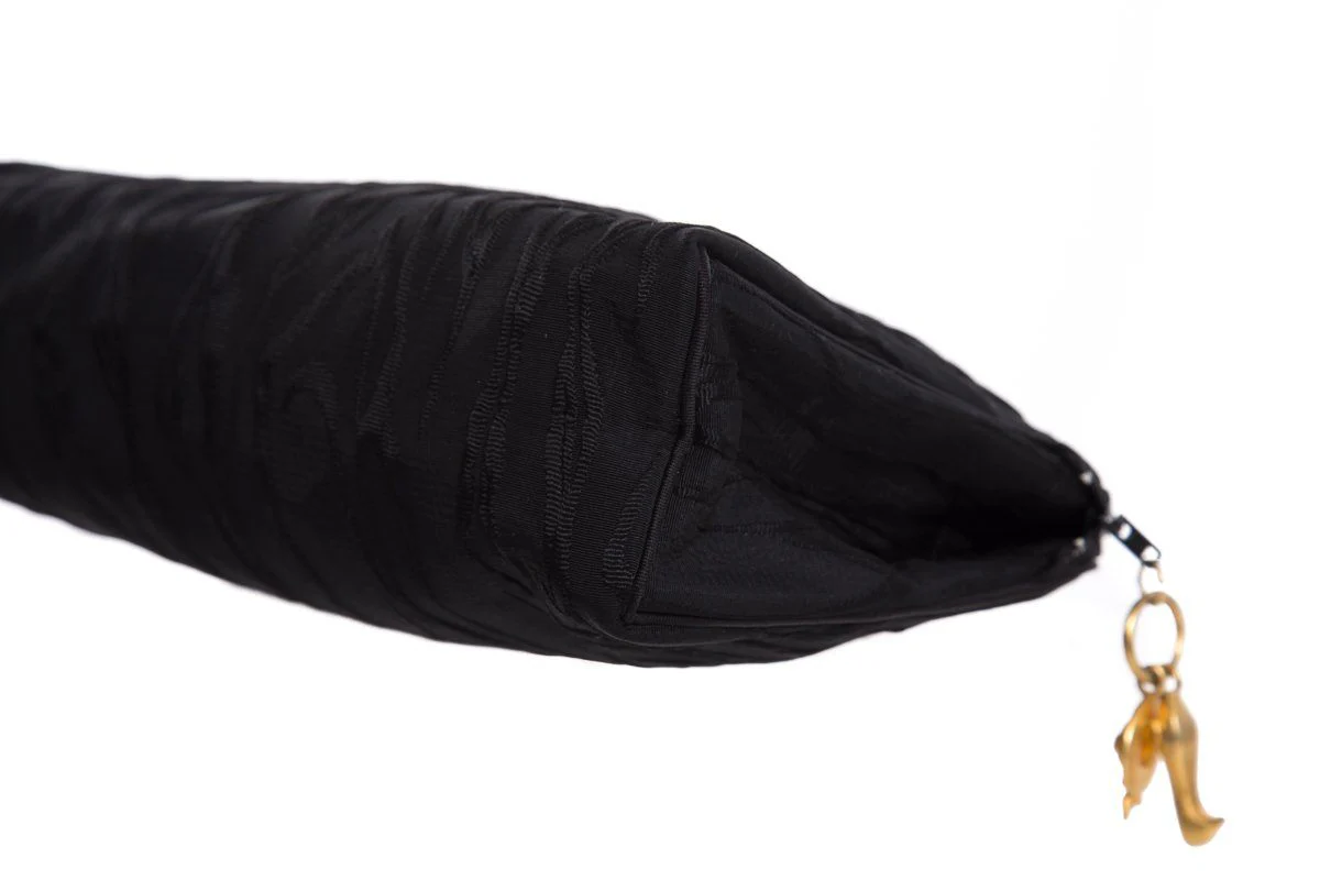 Christian Dior Vintage Black Satin Pouch - Image 7