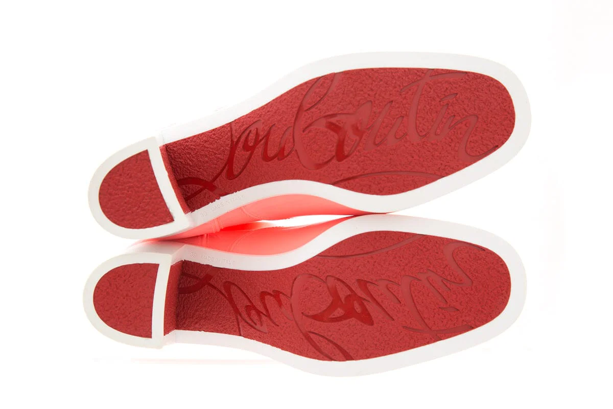 Christian Louboutin Pink Rubber Rain Booties SZ 39 - Image 5