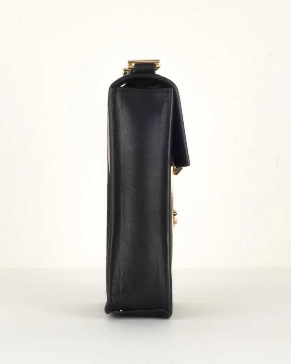 Co Black Leather Mini Shoulder Bag - Image 3