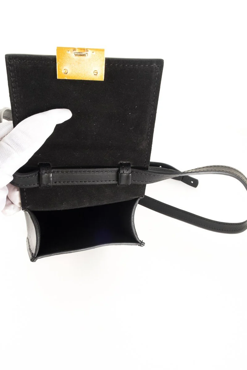Co Black Leather Mini Shoulder Bag - Image 8