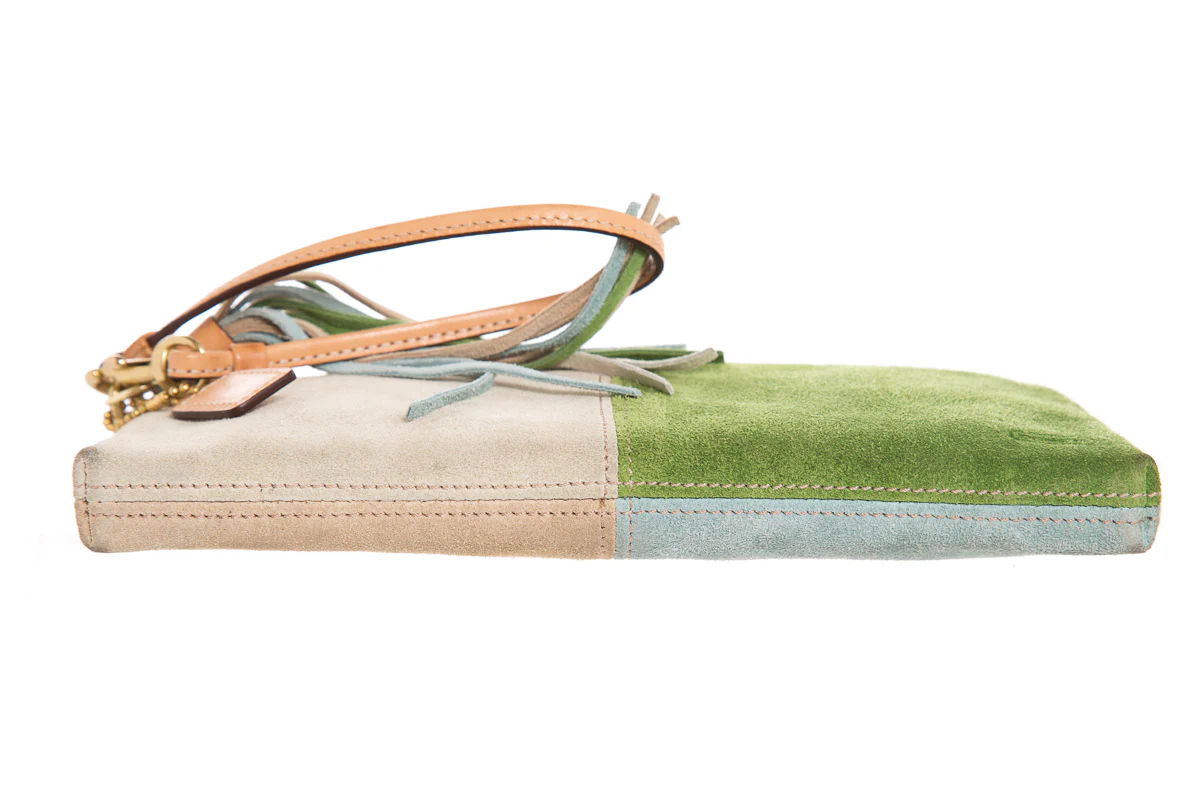 Coach Suede Color Block Clutch - Image 6