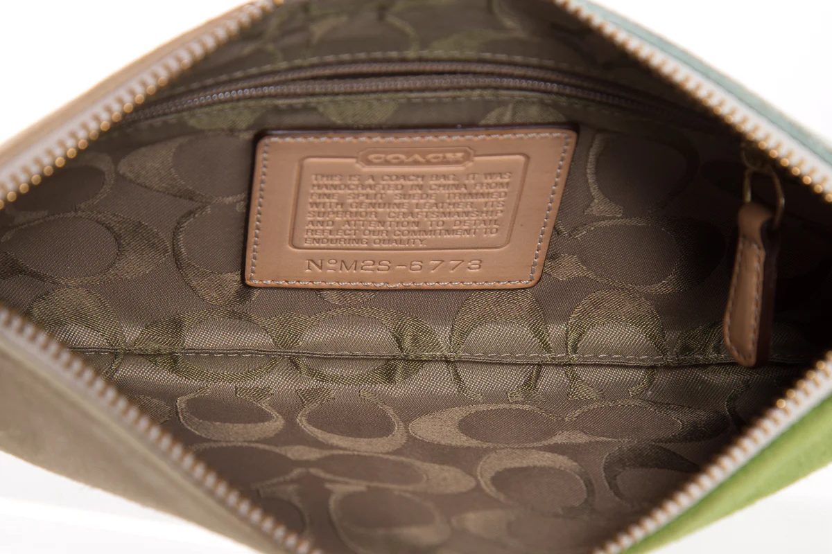 Coach Suede Color Block Clutch - Image 9