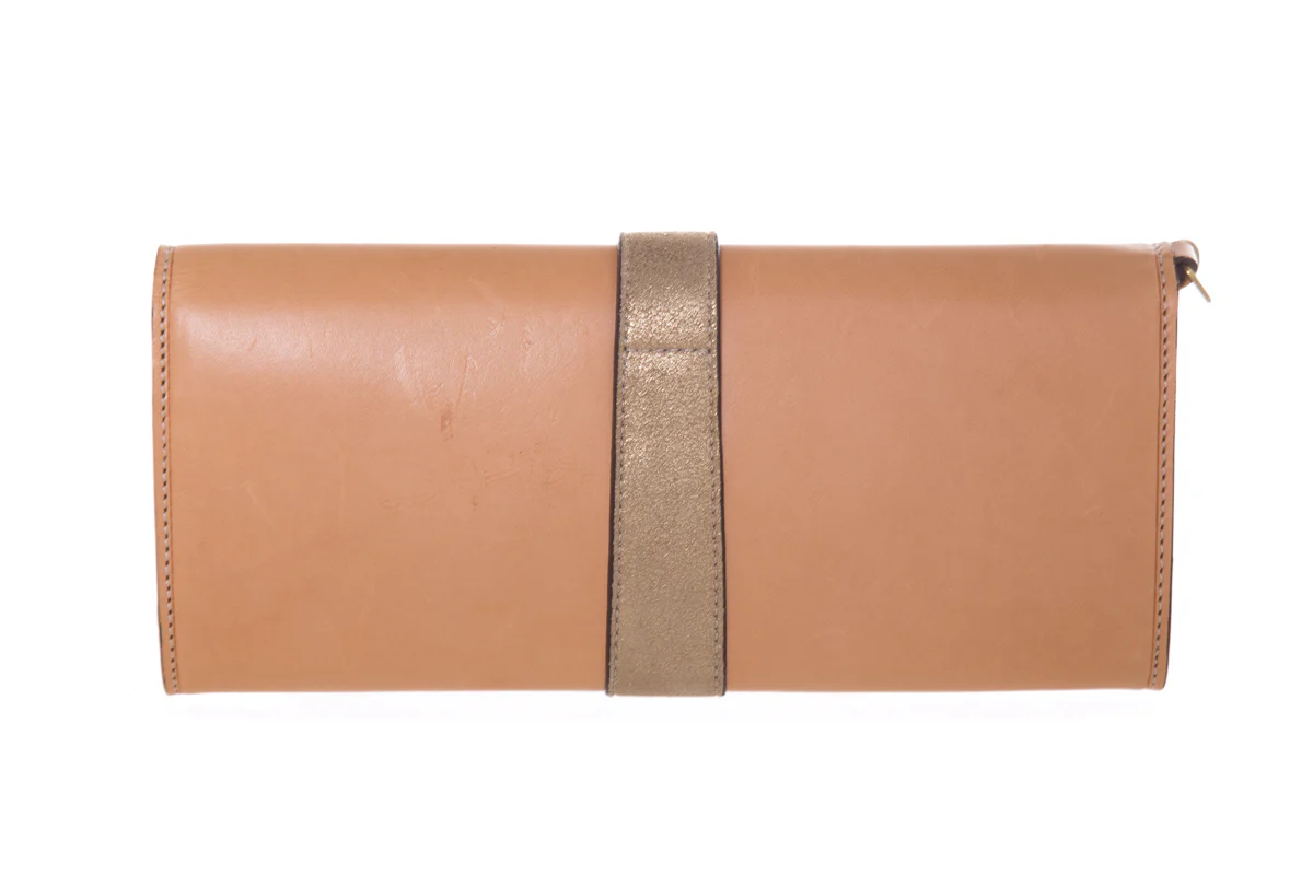 Coach Tan Leather Wristlet - Image 4