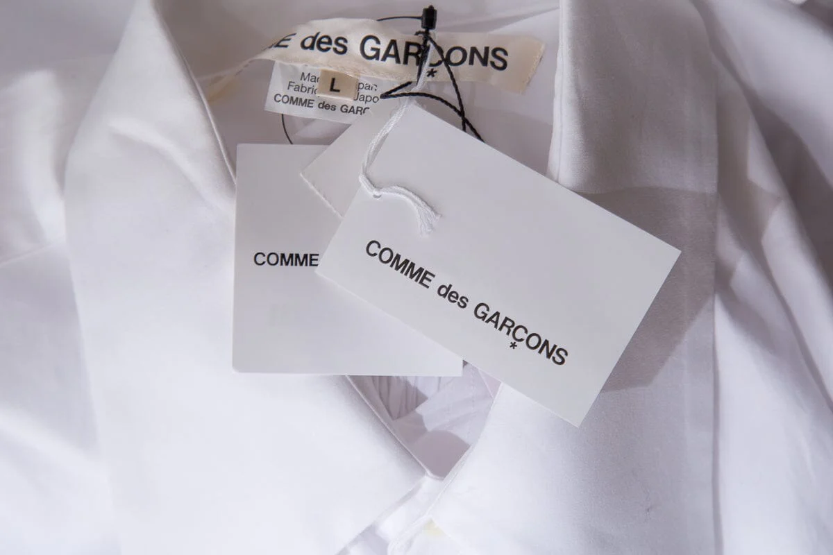 Comme des Garcons White Blouse SZ L NWT - Image 5