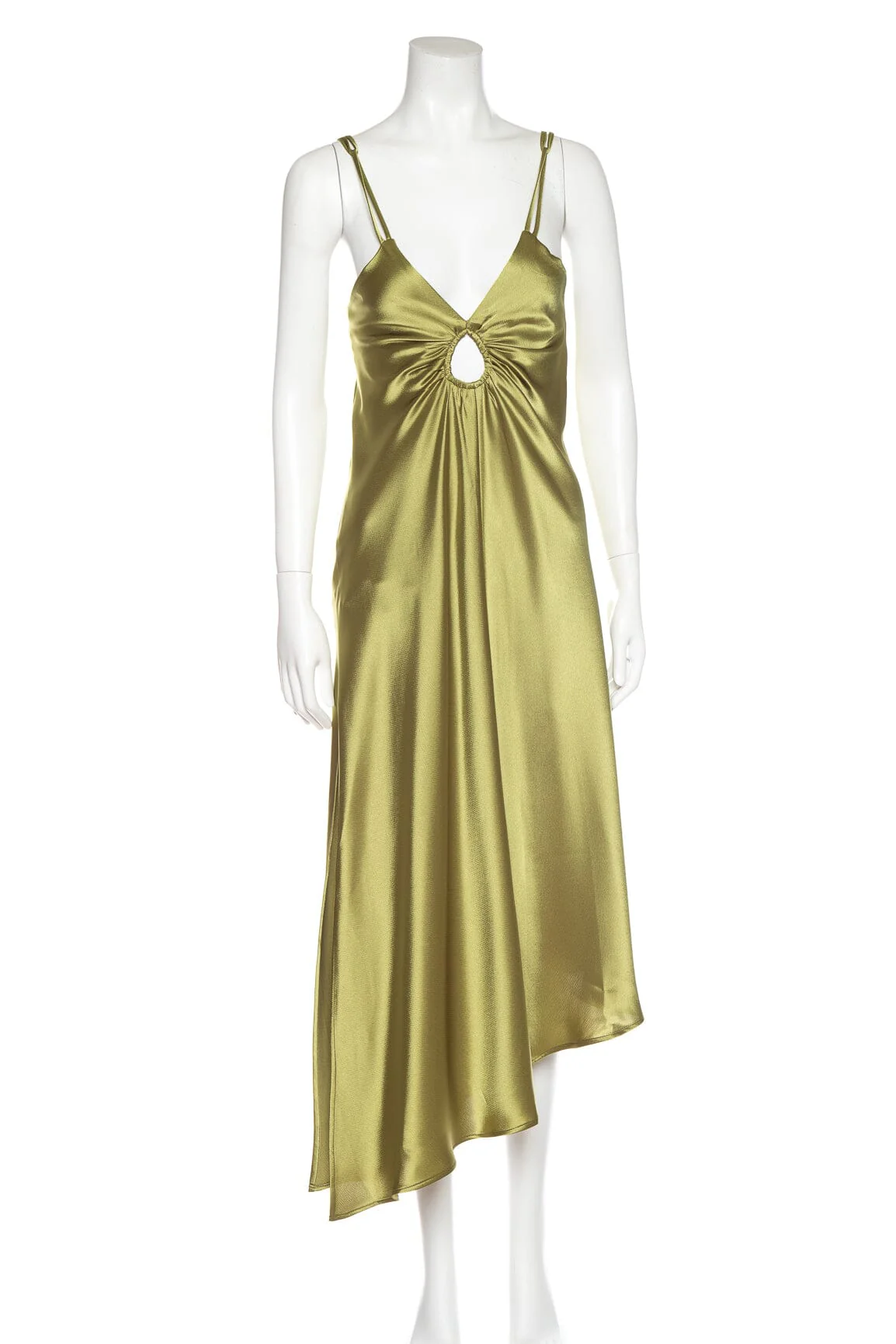 Daniela Corte Chartreuse Slip Dress SZ S