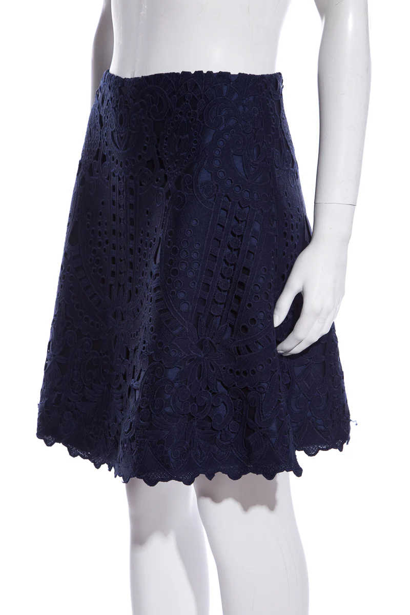 Daniela Corte Navy Skirt SZ 38 NWT - Image 4