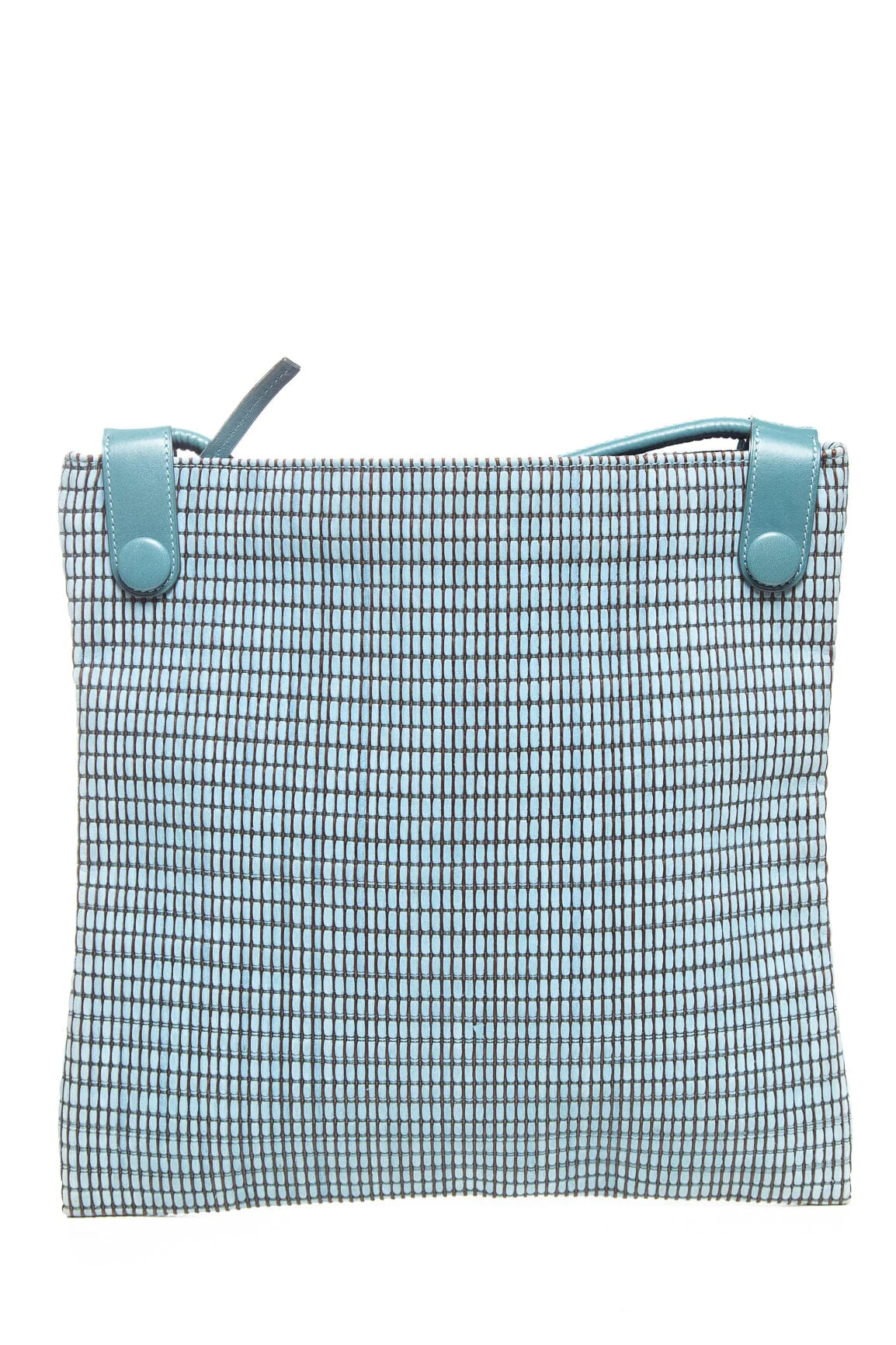Delvaux Light Blue Zip Up Tote - Image 4