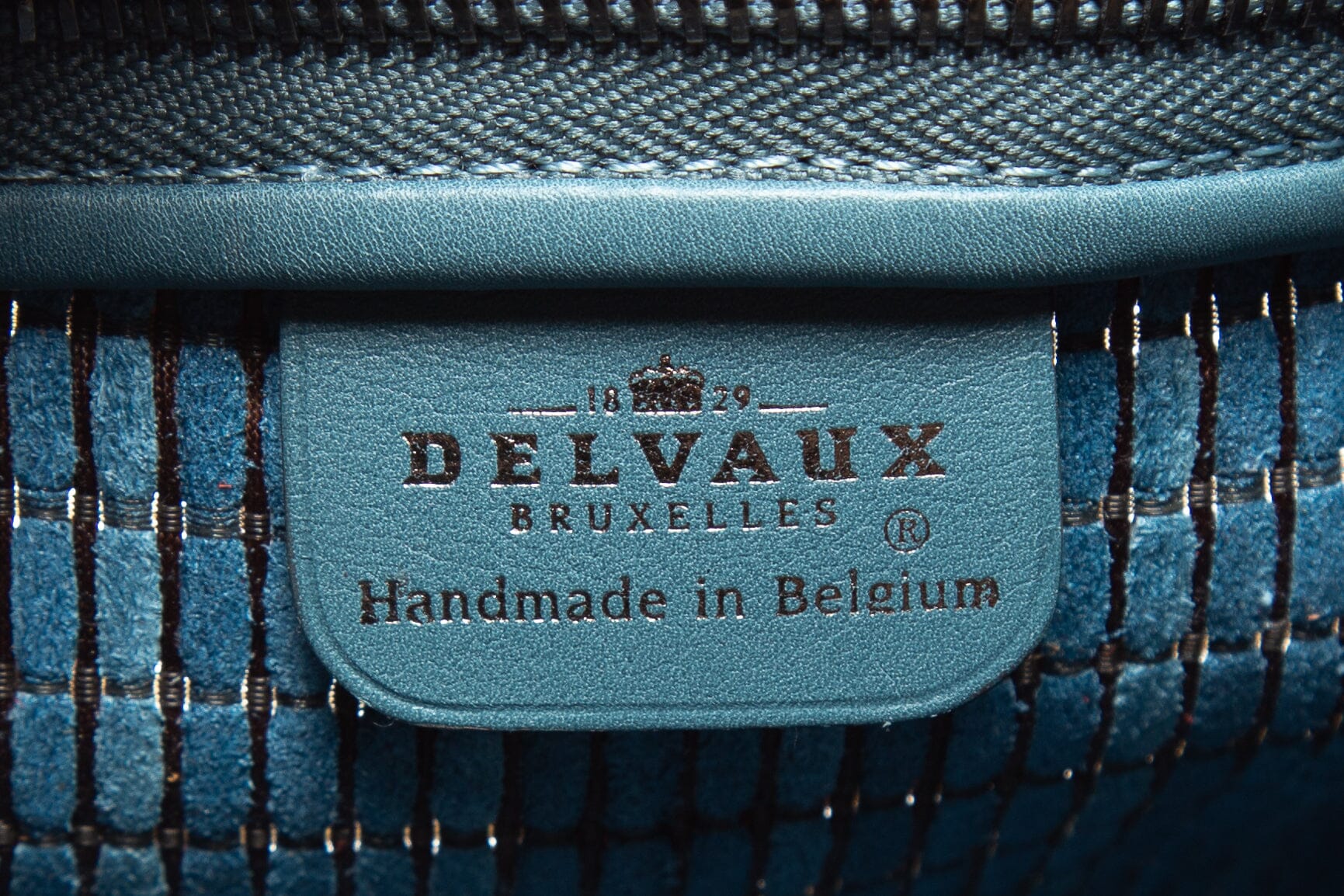 Delvaux Light Blue Zip Up Tote - Image 7