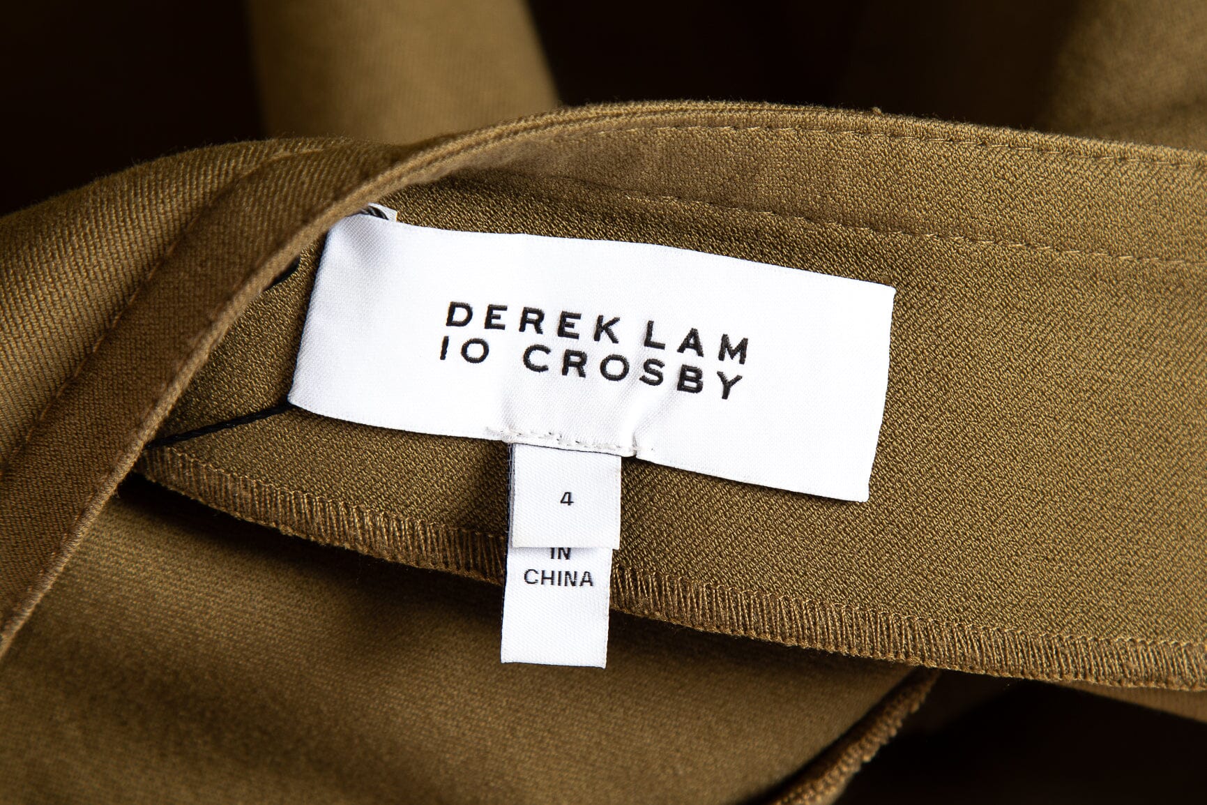 Derek Lam 10 Crosby Olive Ruffle Mini Skirt SZ 4 - Image 4