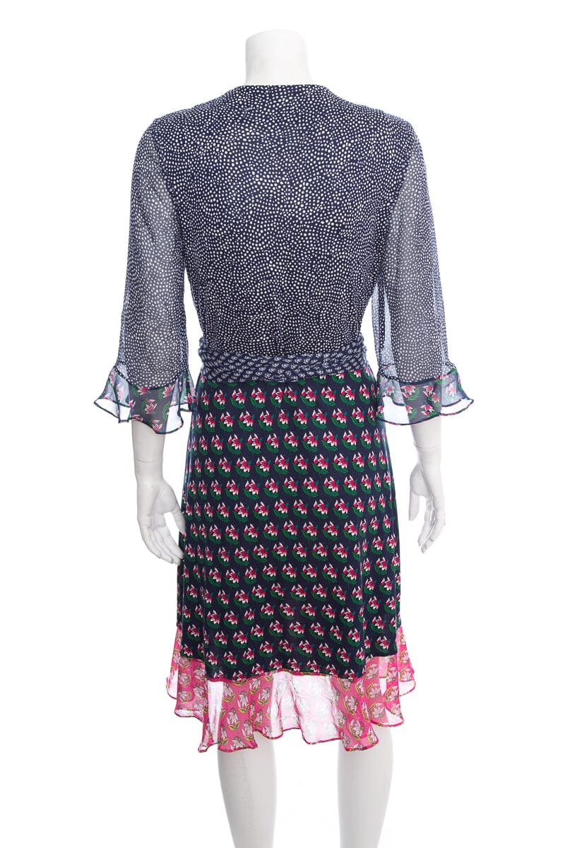 Diane Von Furstenberg Multi Color Dress SZ 10 - Image 3