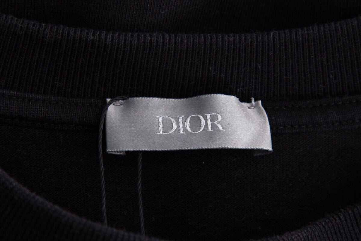 Dior Black Ombre Logo T-Shirt SZ S - Image 4