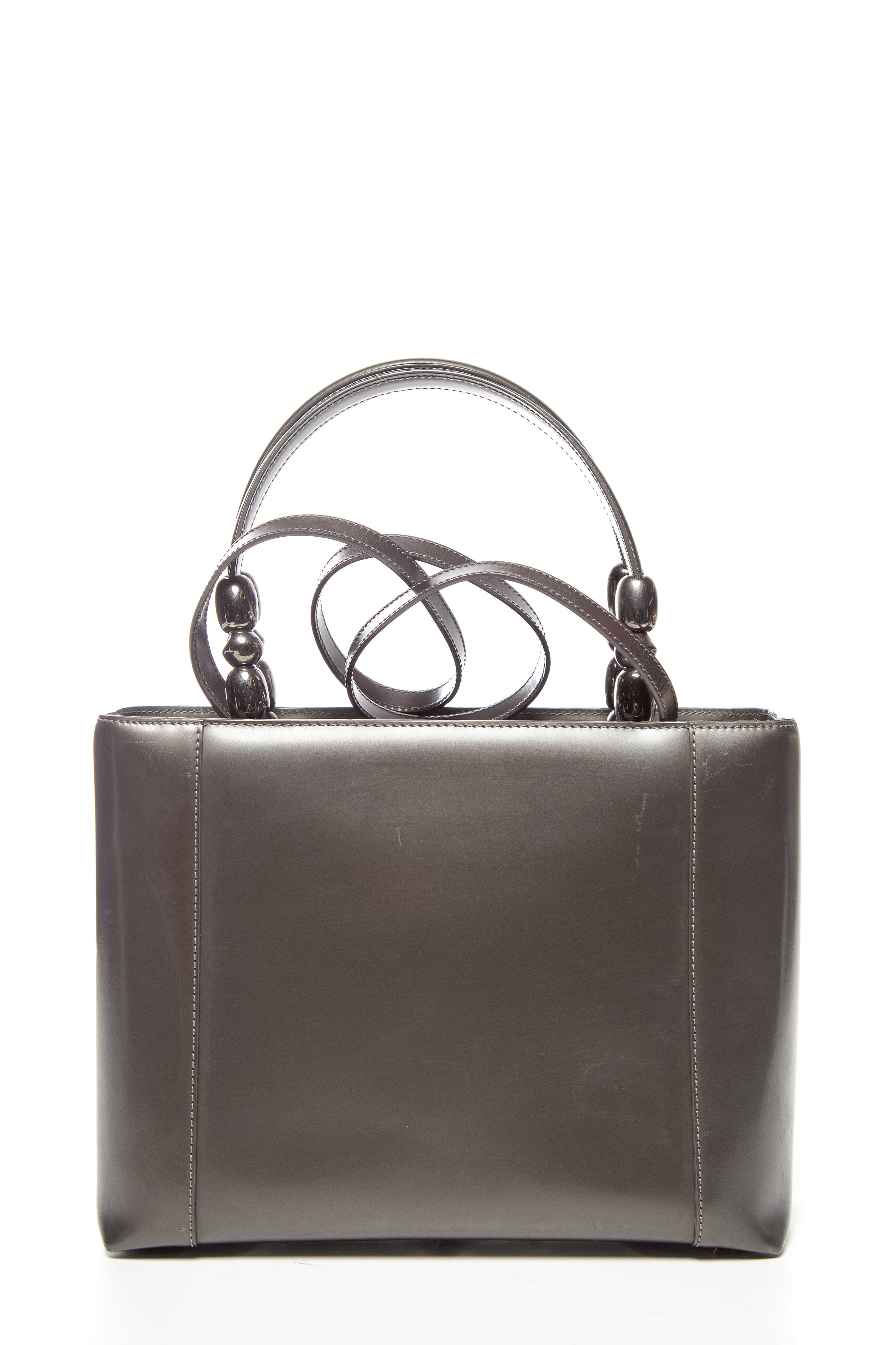 Dior Dark Grey Leather Malice Tote - Image 4