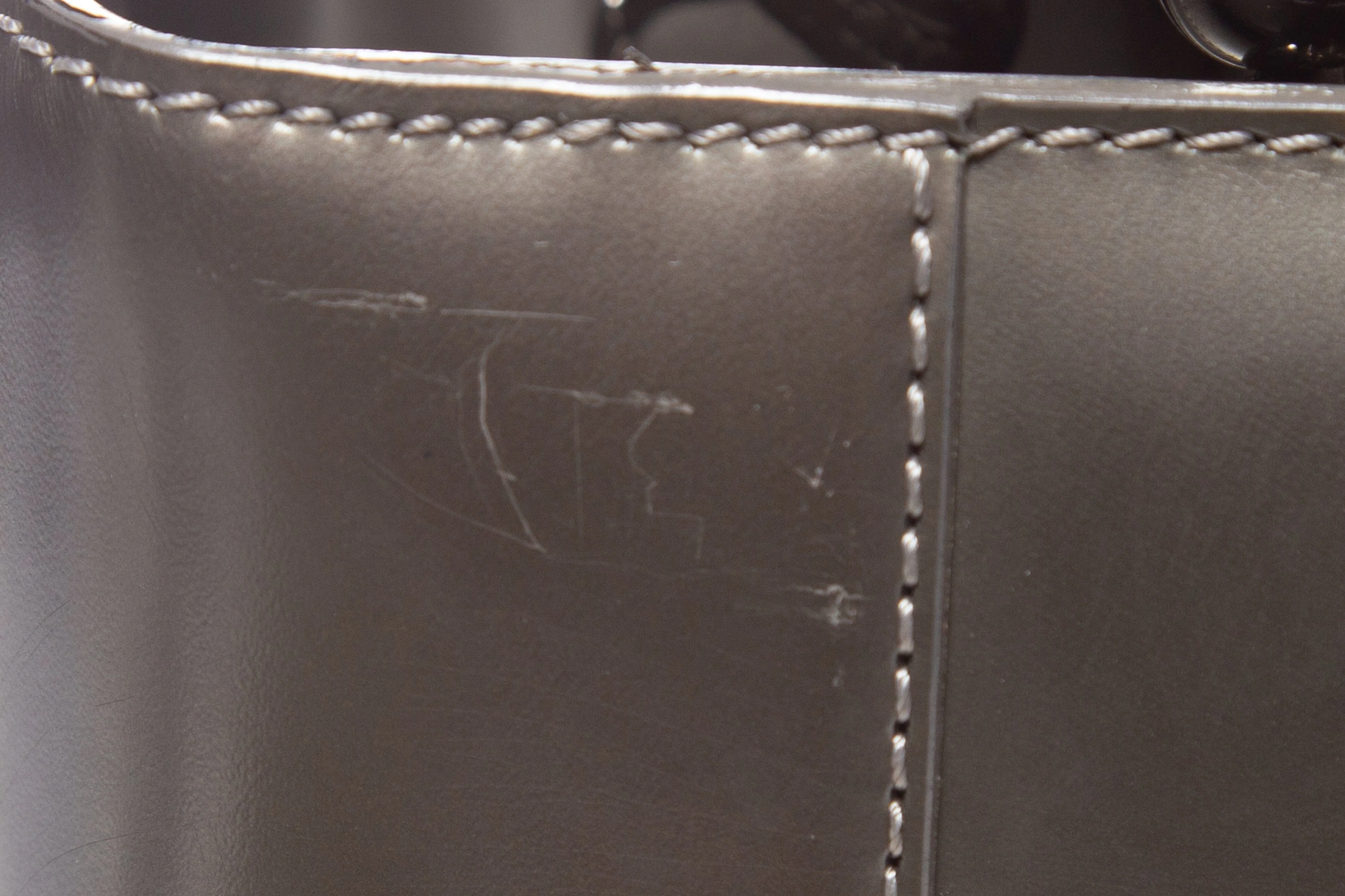 Dior Dark Grey Leather Malice Tote - Image 6