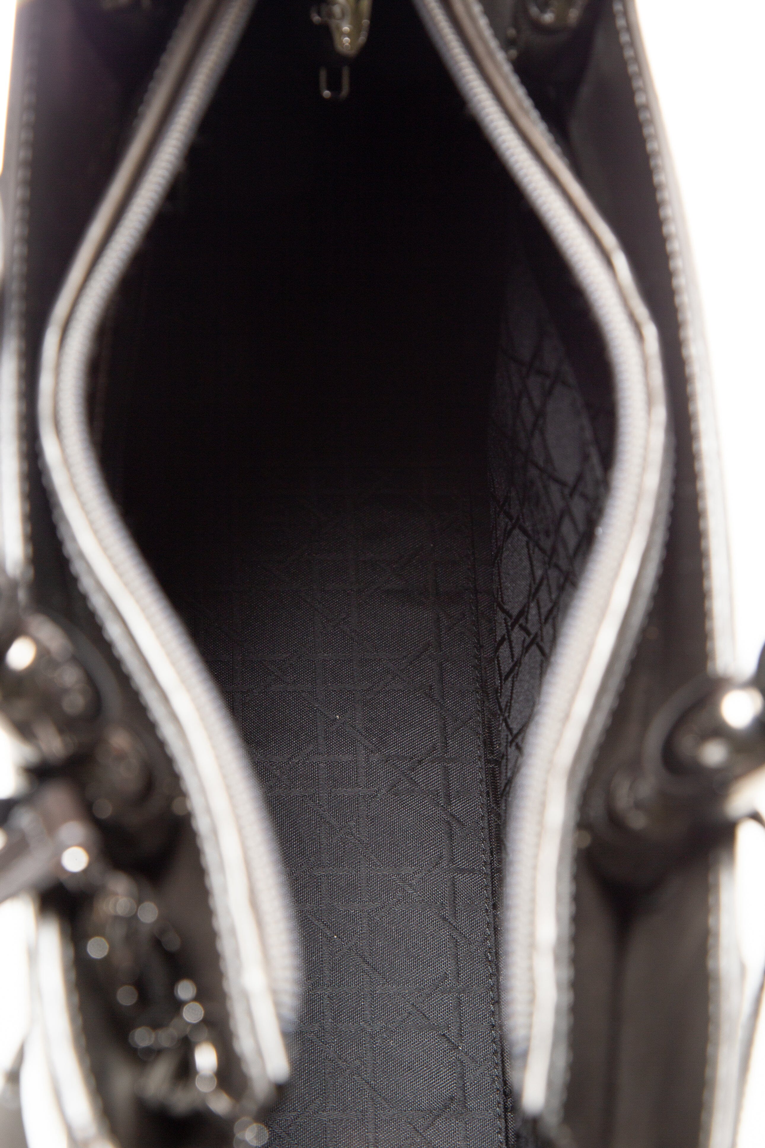 Dior Dark Grey Leather Malice Tote - Image 7