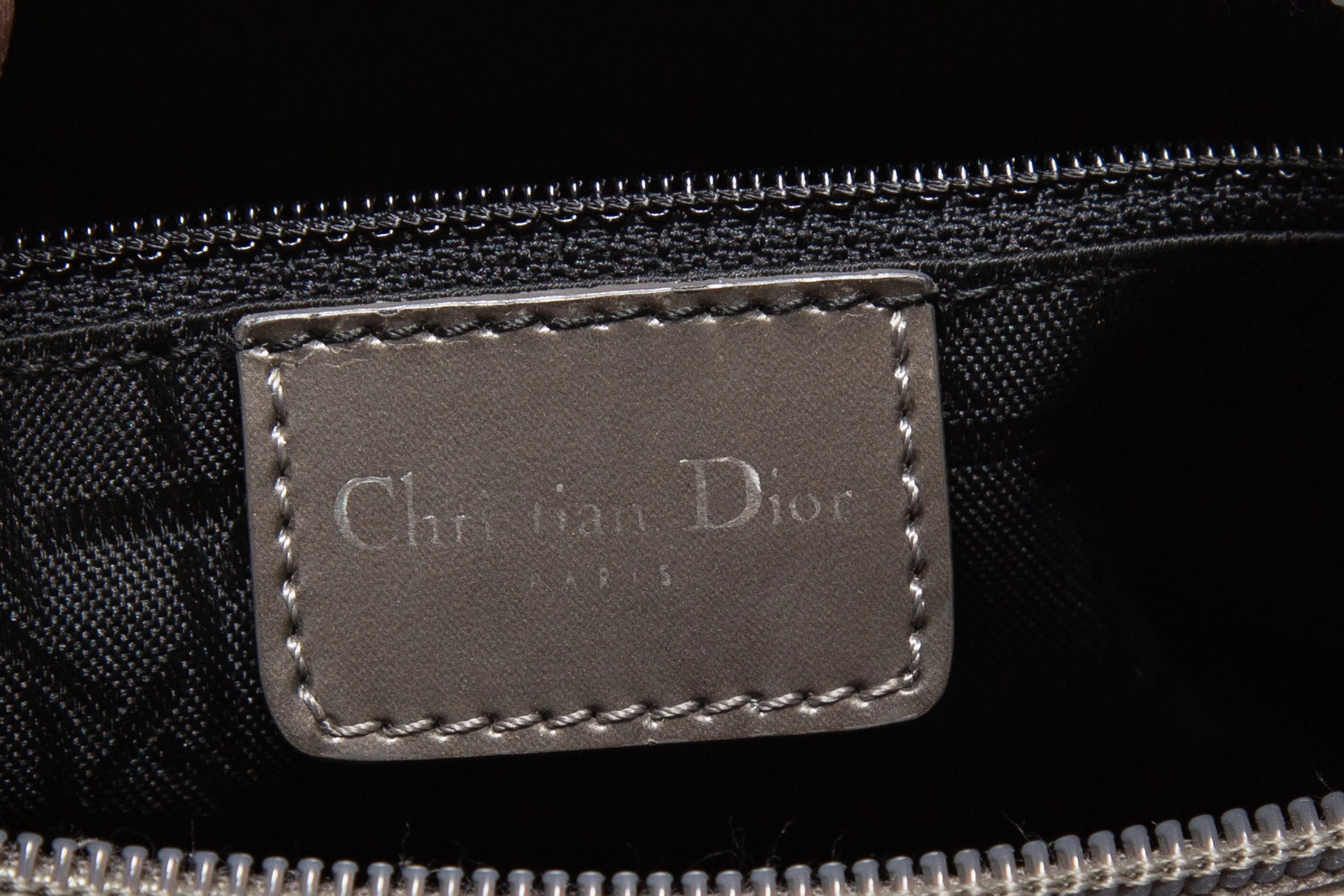 Dior Dark Grey Leather Malice Tote - Image 8