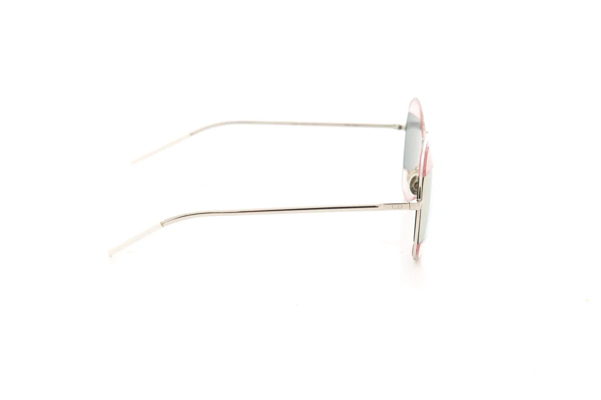 Dior Silver & Pink Split 2 Aviator Sunglasses - Image 3