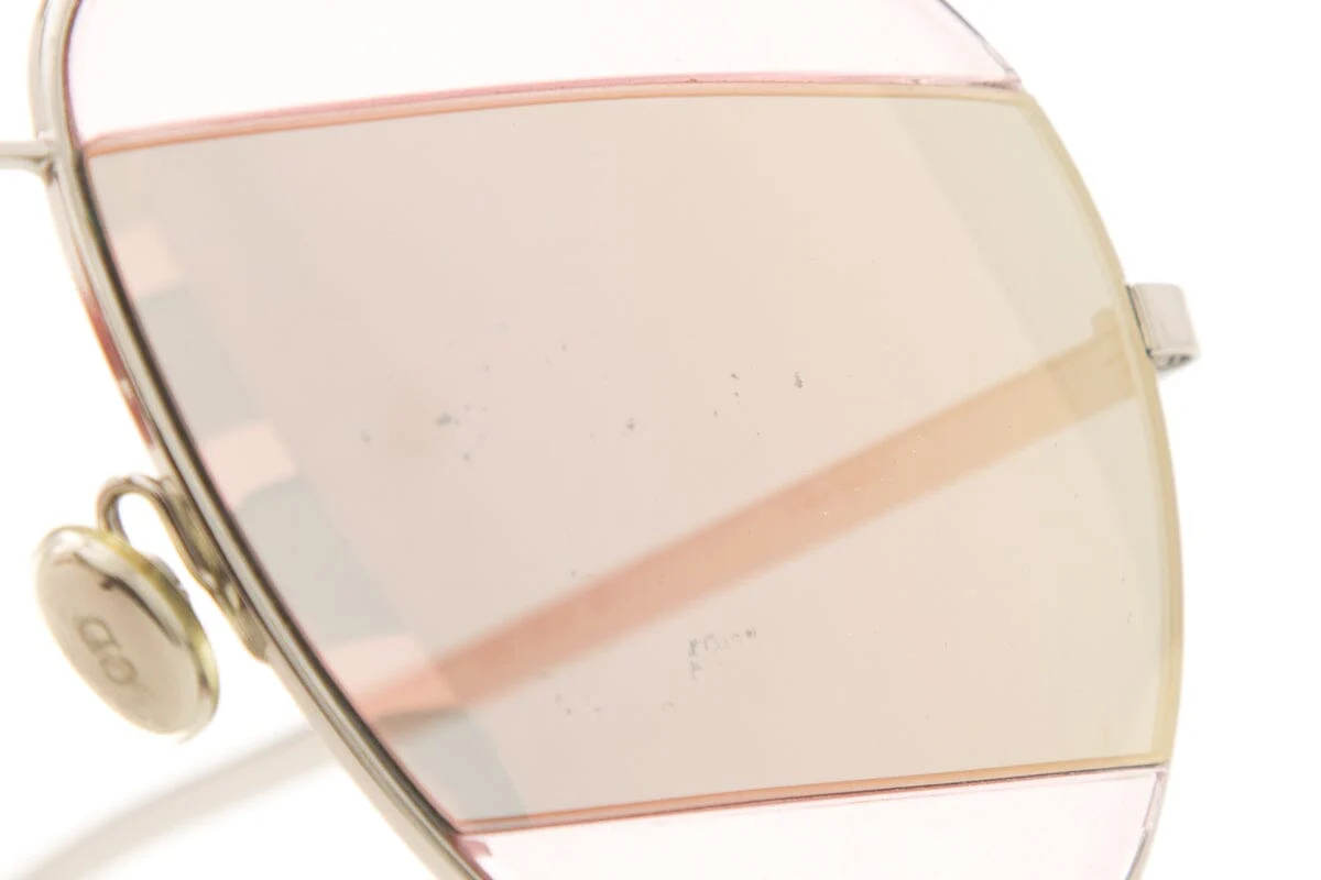 Dior Silver & Pink Split 2 Aviator Sunglasses - Image 7