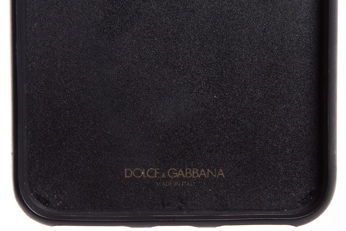 Dolce & Gabbana Black Rose Canvas iPhone Case - Image 4