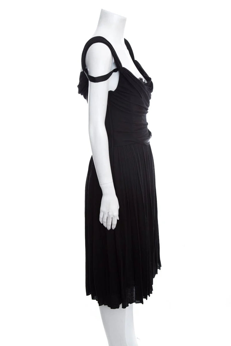 Dolce & Gabbana Black Sleeveless Dress SZ 46 - Image 2