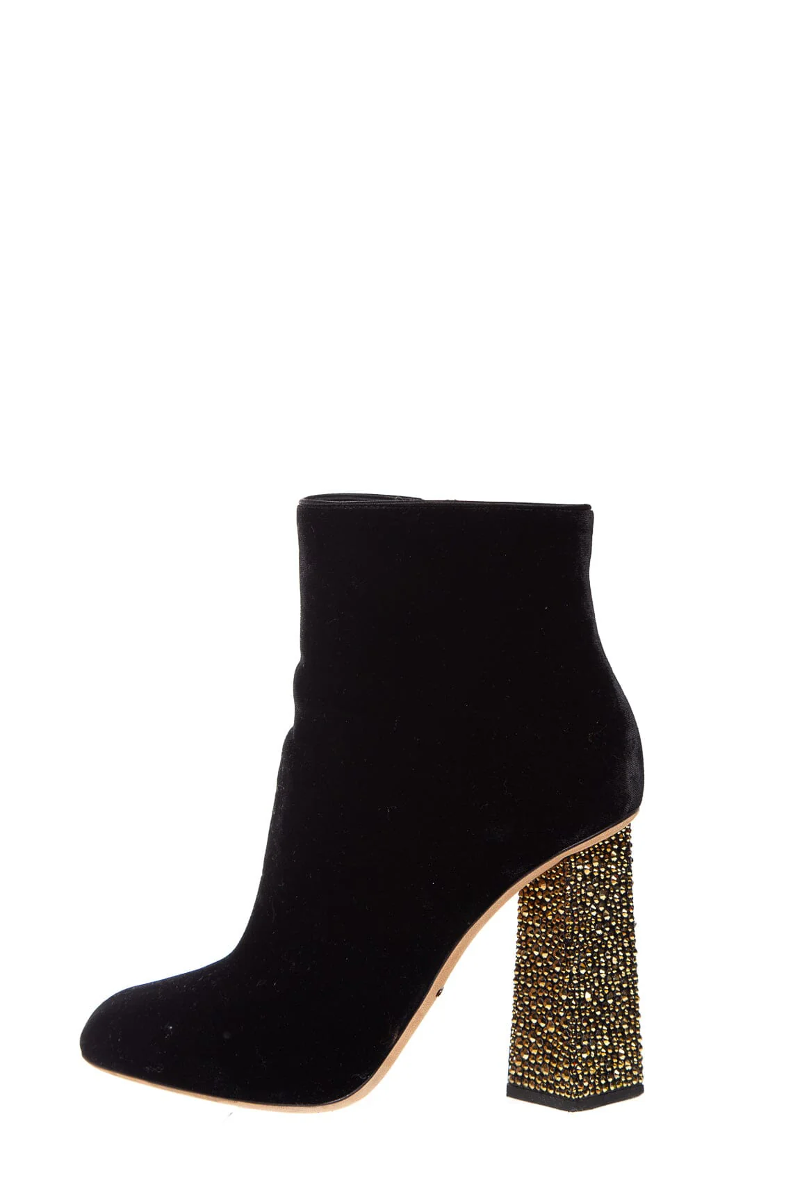 Dolce & Gabbana Black Velvet Ankle Booties SZ 37