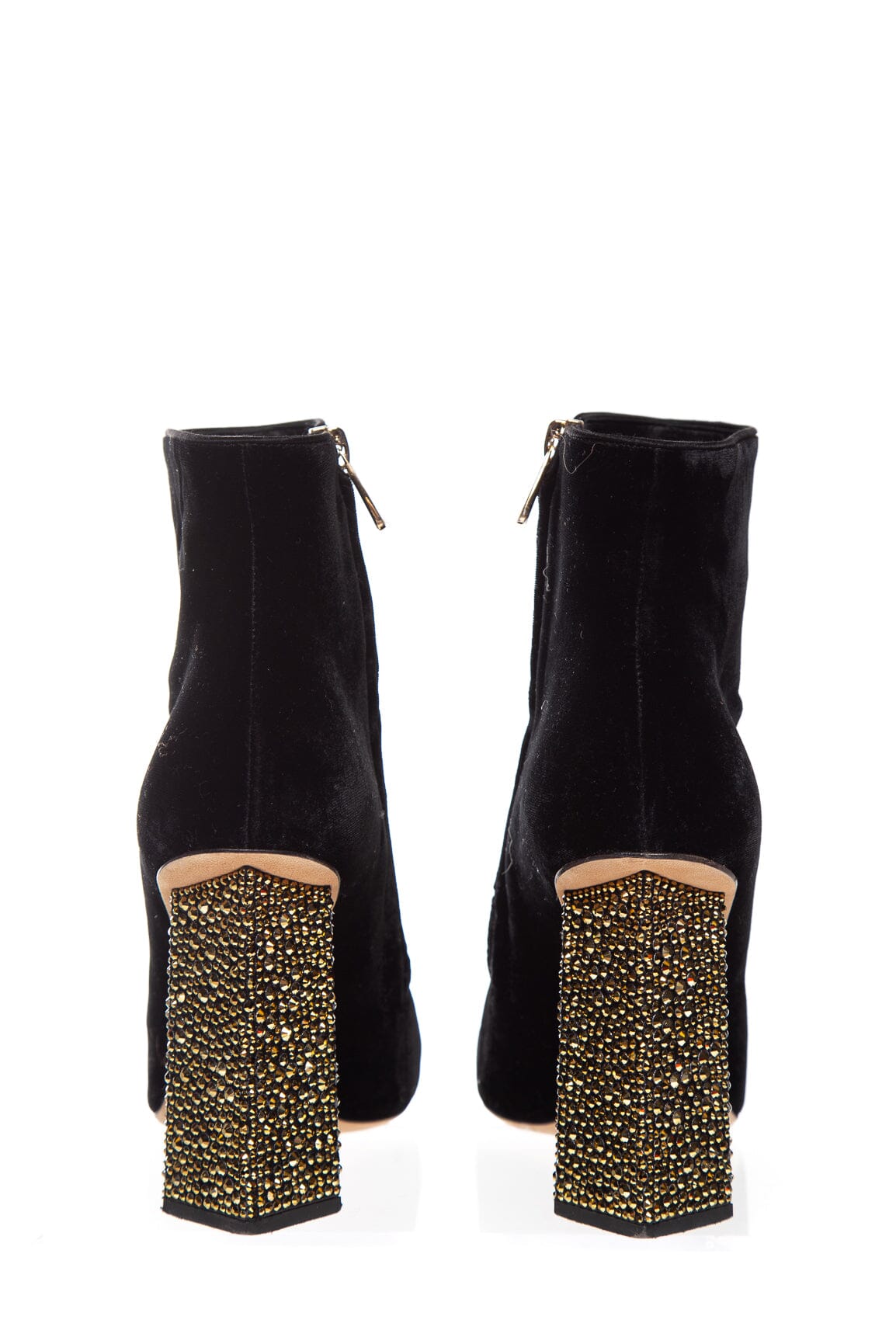 Dolce & Gabbana Black Velvet Ankle Booties SZ 37 - Image 3