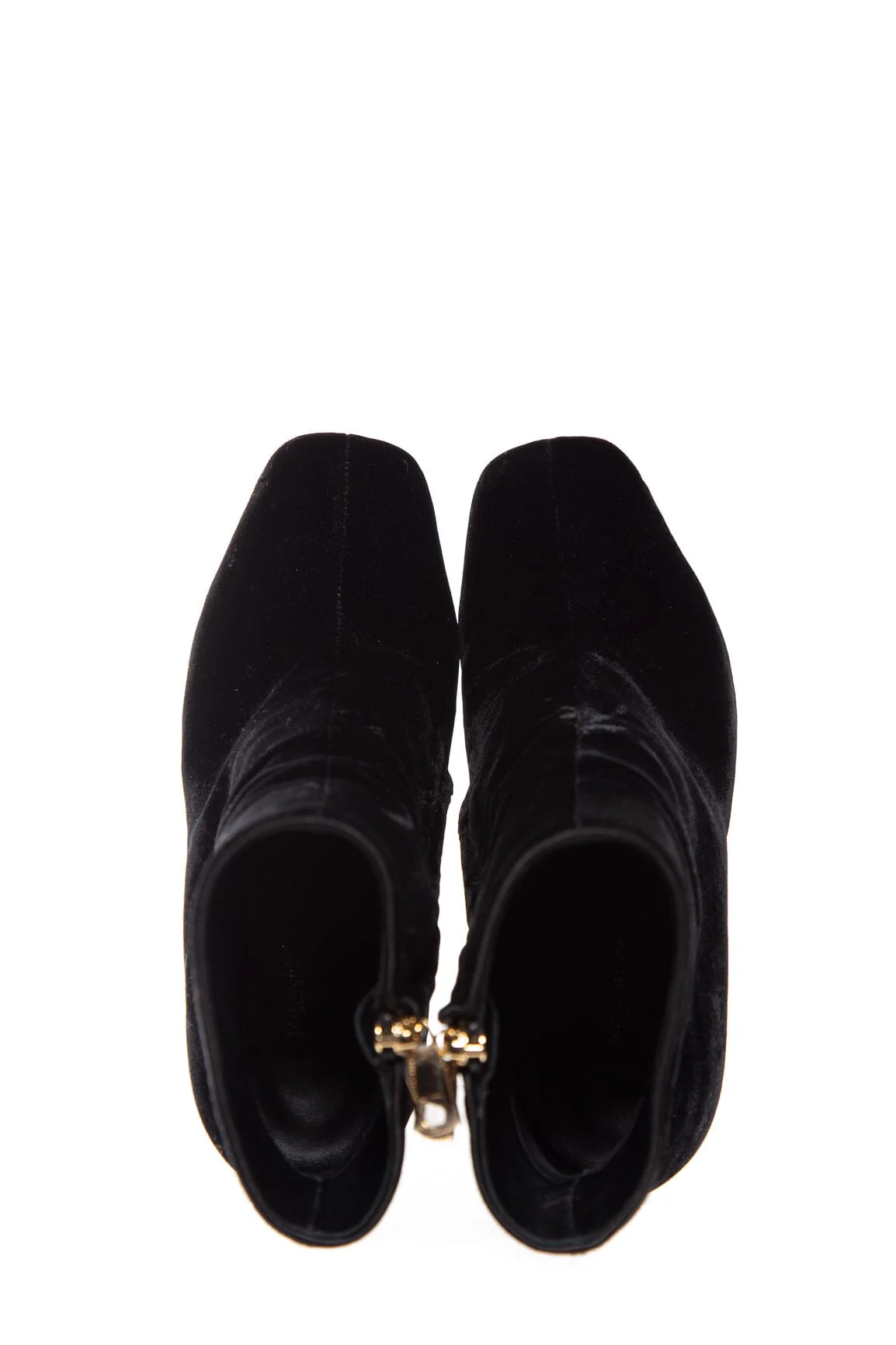 Dolce & Gabbana Black Velvet Ankle Booties SZ 37 - Image 4