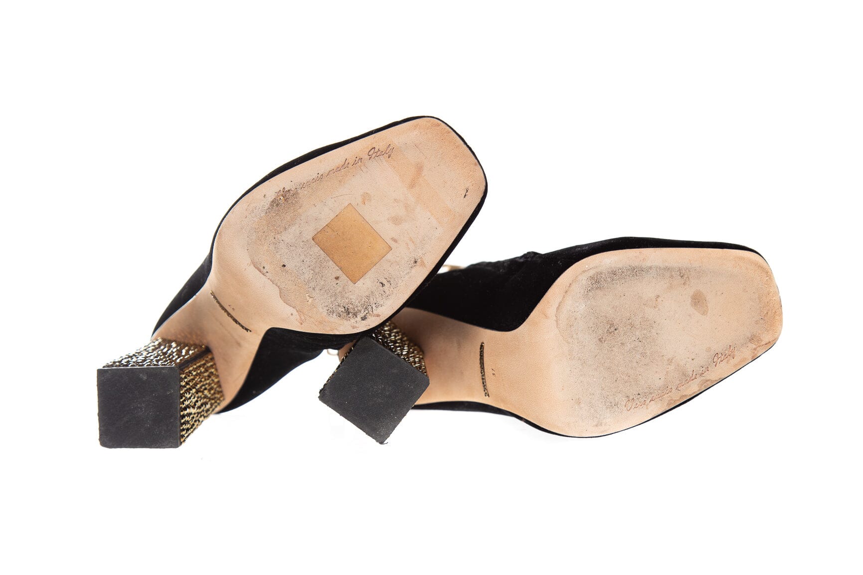Dolce & Gabbana Black Velvet Ankle Booties SZ 37 - Image 5