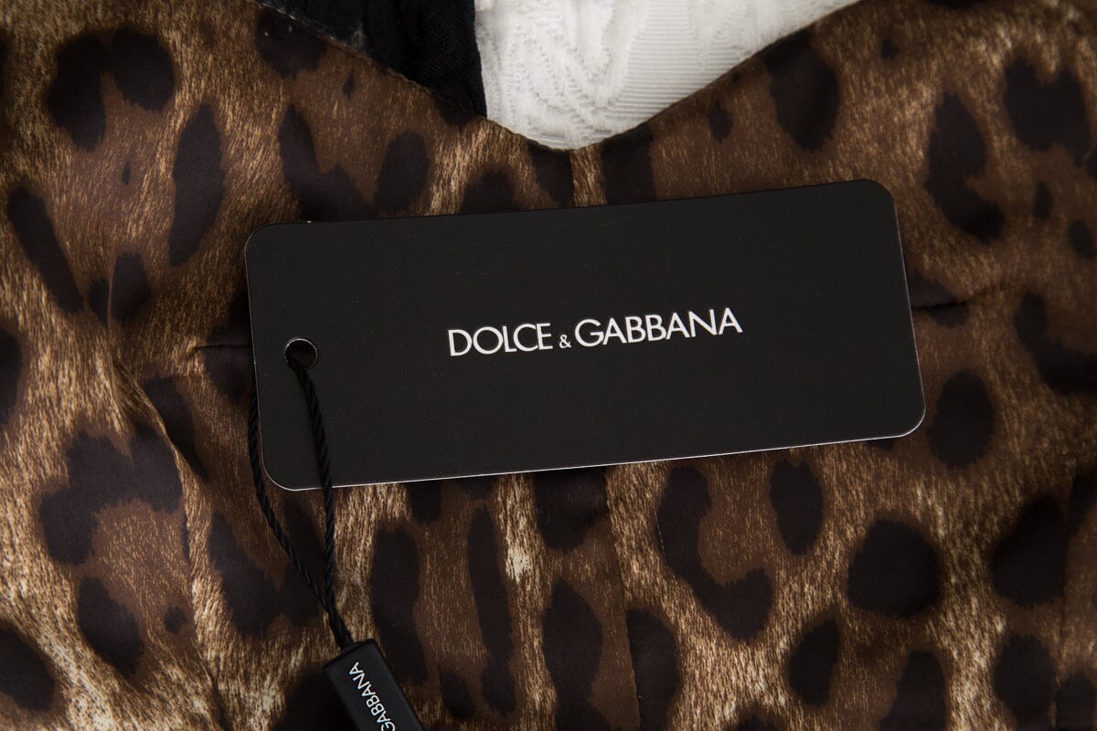 Dolce & Gabbana Leopard Print Crop Top SZ 42 NWT - Image 5