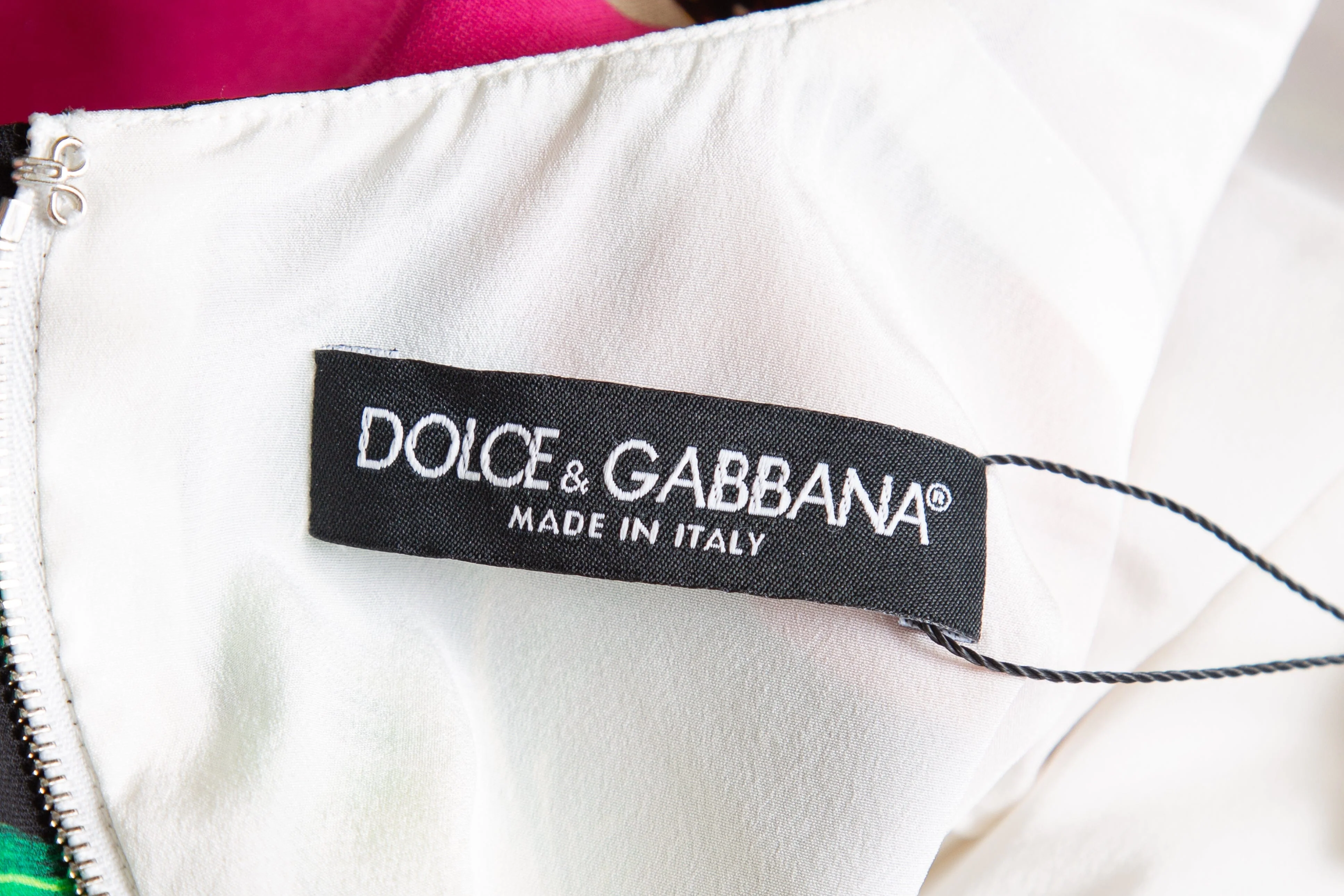 Dolce & Gabbana Multicolor Floral Polka Dot Print Dress SZ 36 - Image 4
