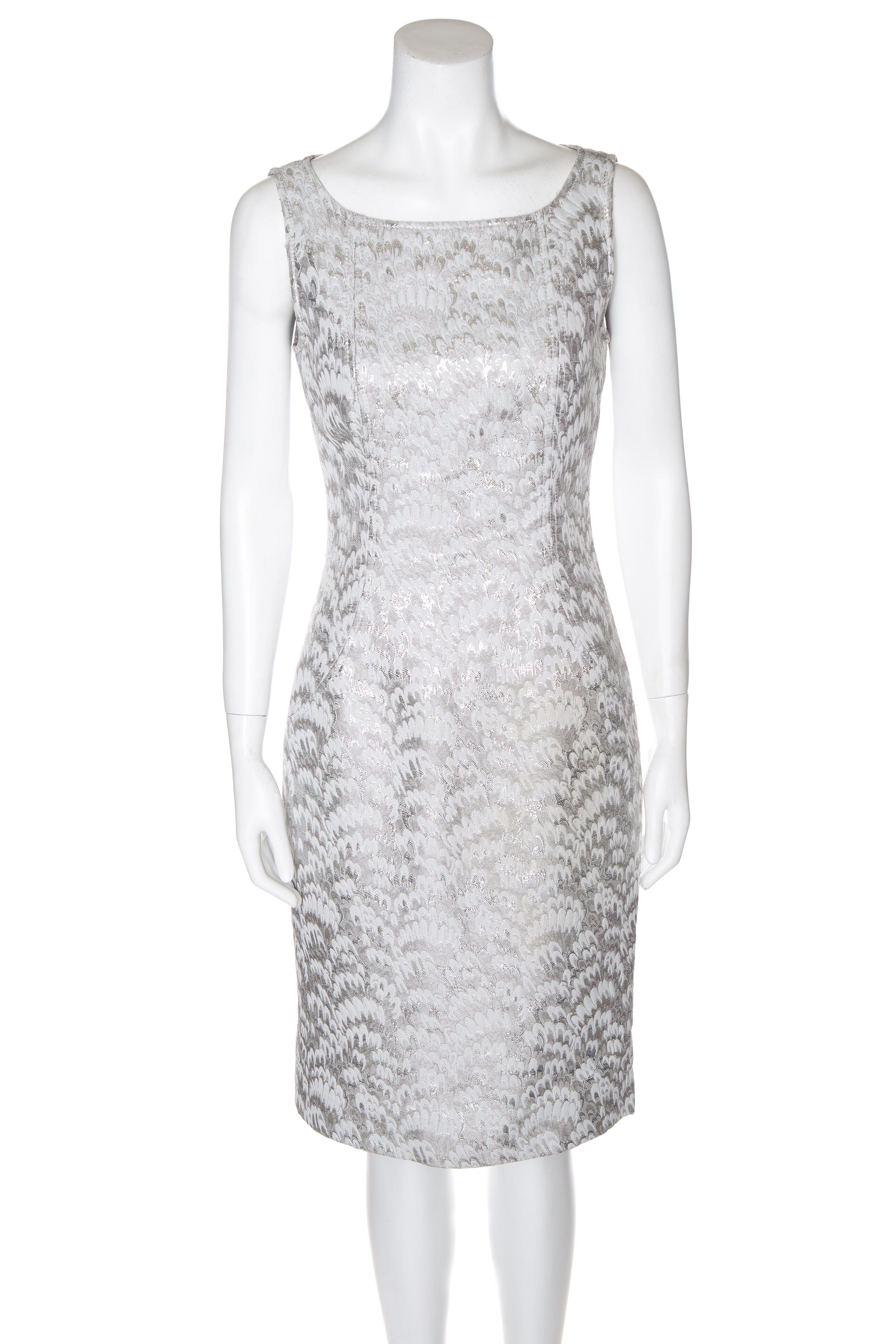 Dolce & Gabbana Silver and Grey Dress SZ 42