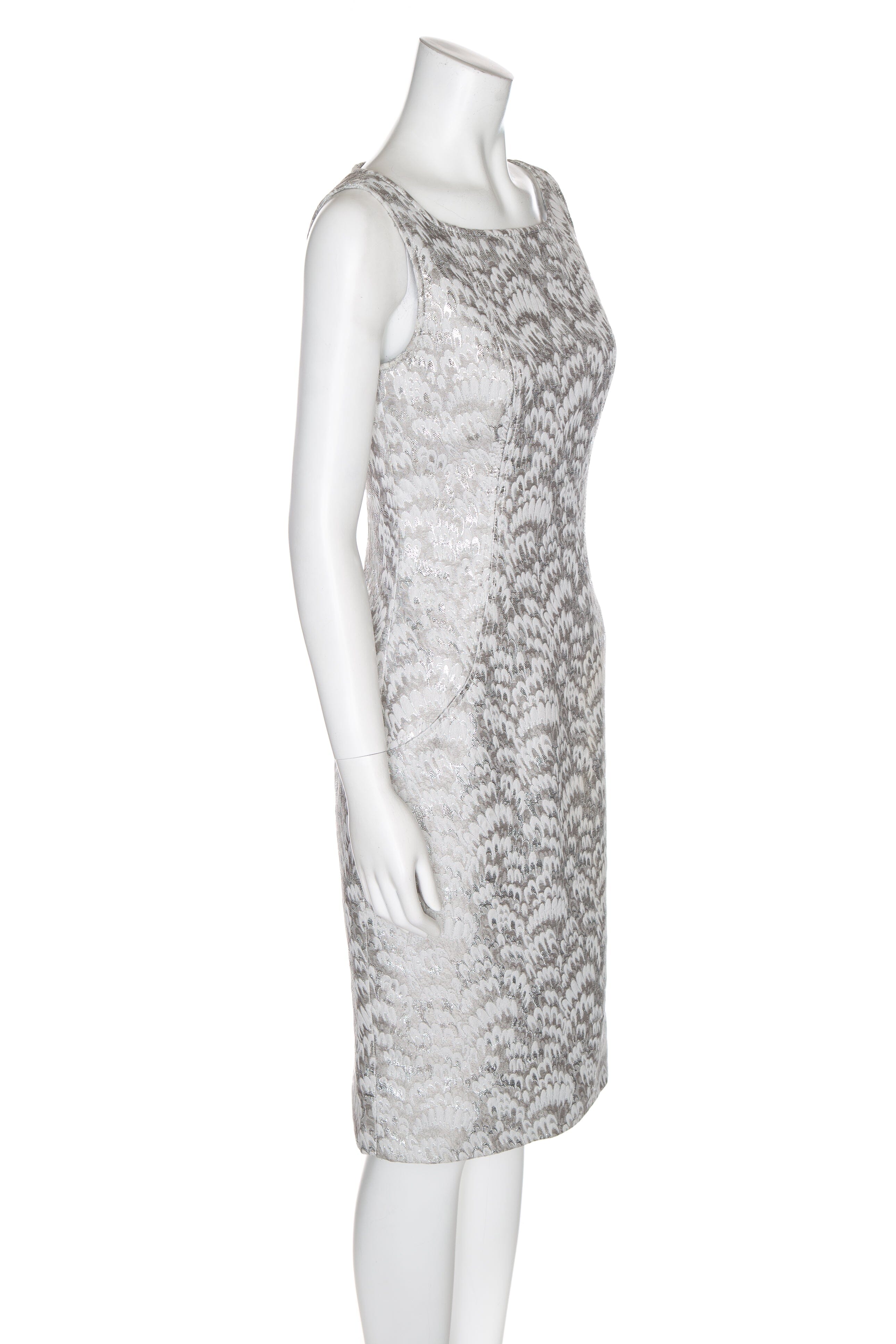 Dolce & Gabbana Silver and Grey Dress SZ 42 - Image 2