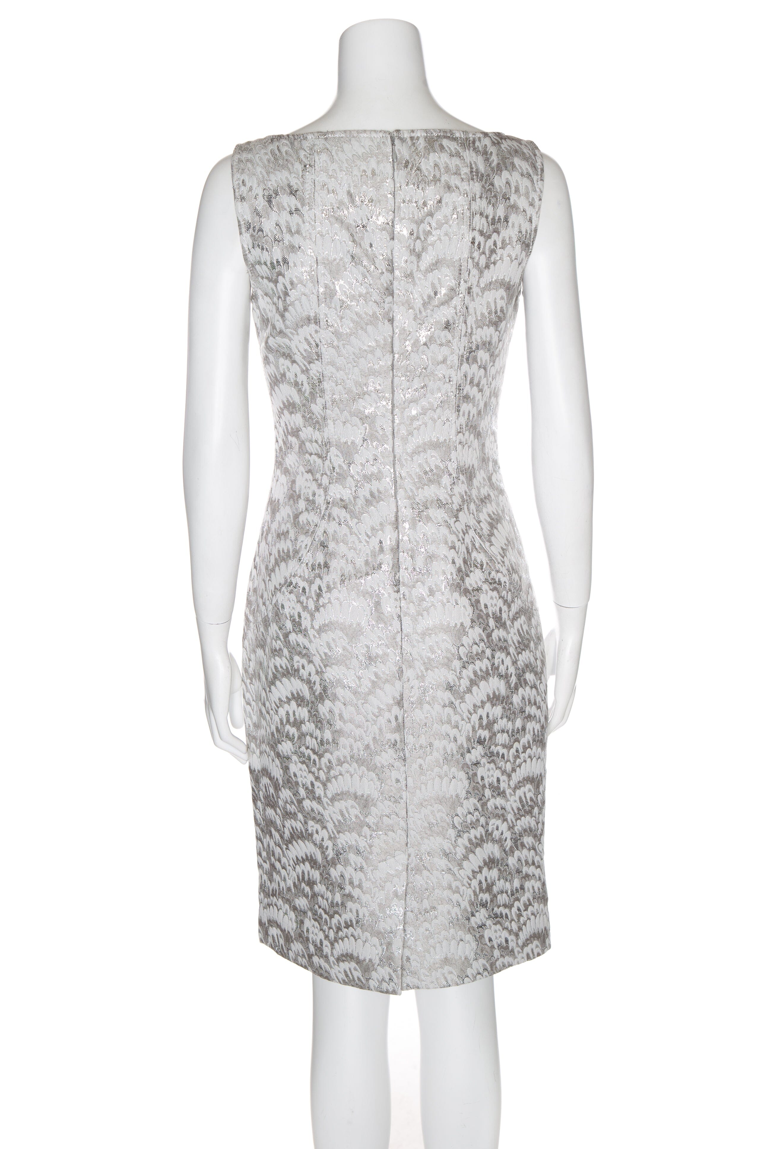 Dolce & Gabbana Silver and Grey Dress SZ 42 - Image 3