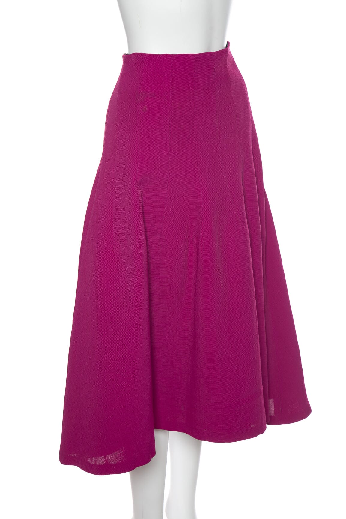 Dries Van Noten Purple Midi Flare Skirt SZ 38 - Image 2