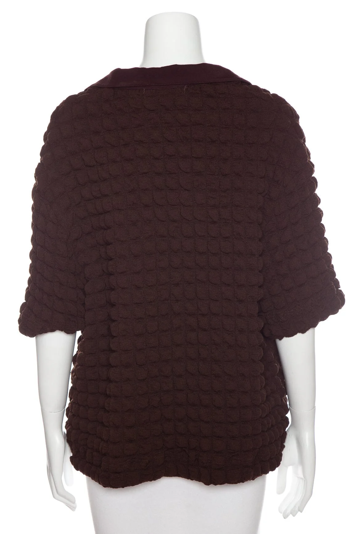 Eckhaus Latta Brown Textured Top SZ L - Image 3
