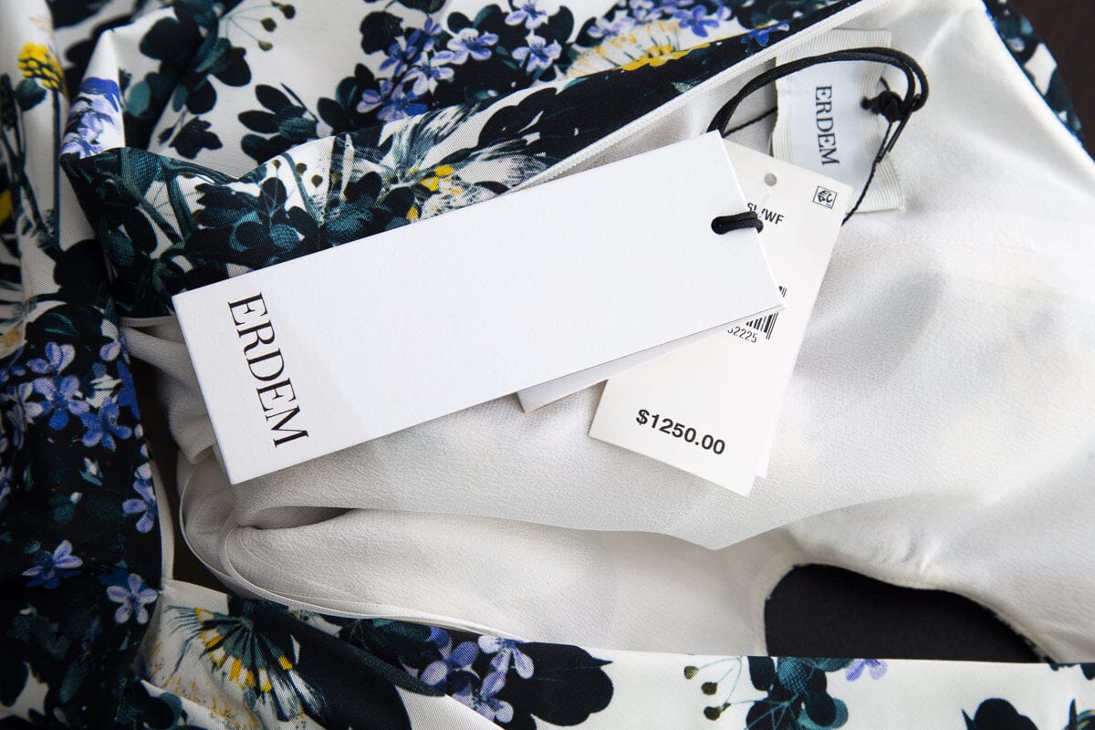 Erdem Floral Sleeveless Peplum Blouse SZ 4 NWT - Image 4
