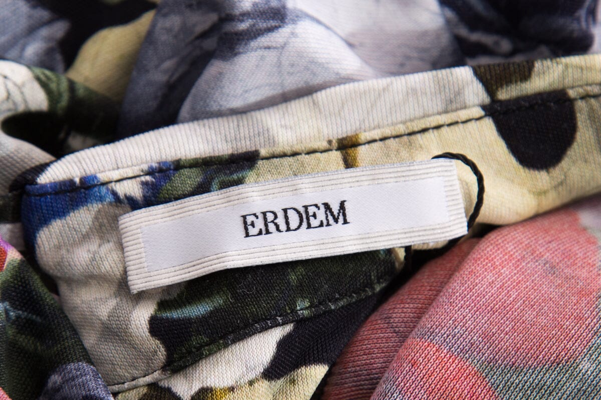Erdem Multi Floral Printed Skirt Set SZ 8 - Image 4
