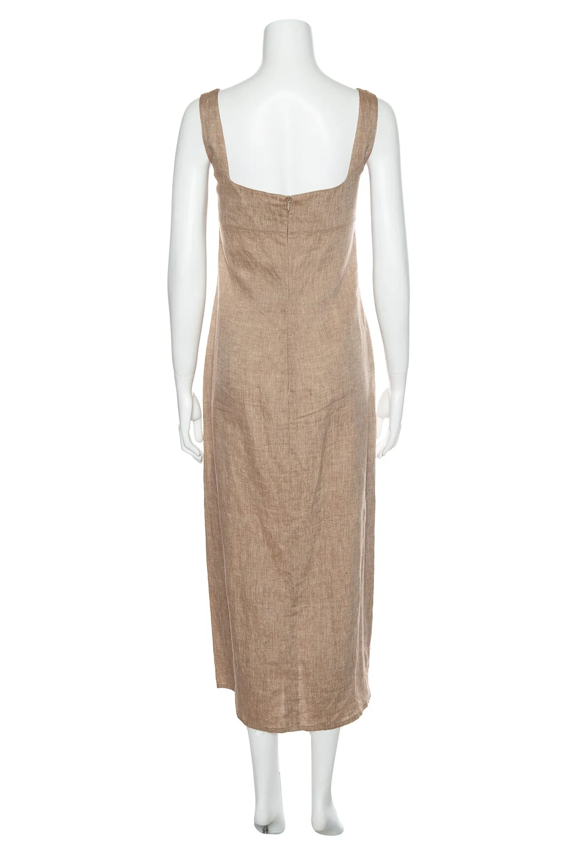 Escada Linen Sleeveless Dress SZ 36 - Image 3