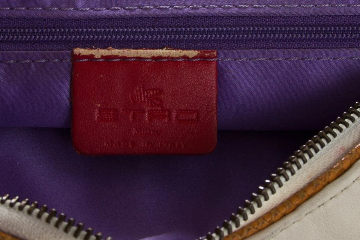 Etro Cream Suede Bag - Image 10