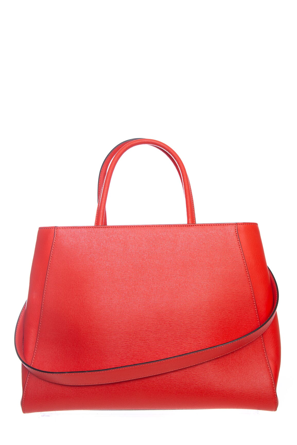 Fendi Coral Leather 2Jours Handbag - Image 3