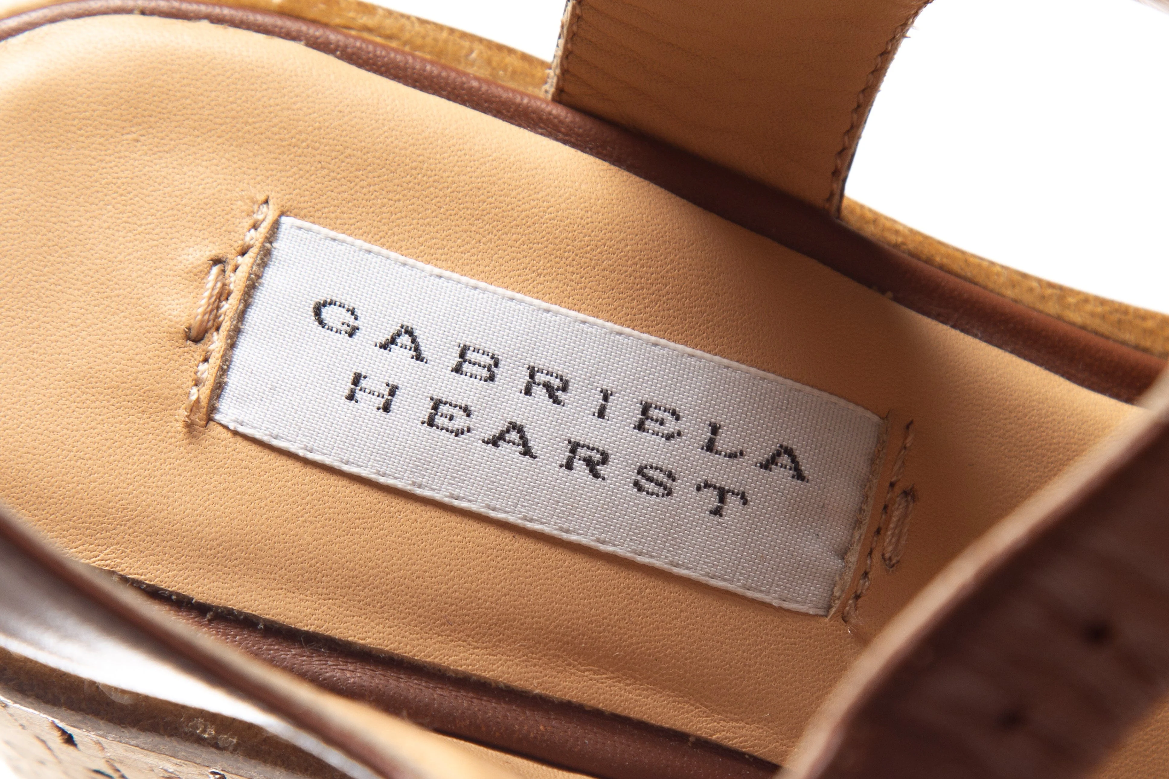 Gabriela Hearst Cognac Nappa Calfskin Leather Sandals SZ 37.5 - Image 7