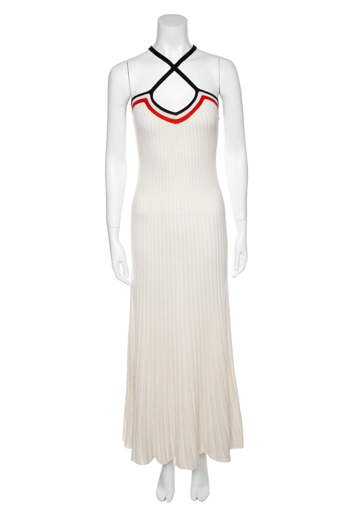Gabriela Hearst Ivory Ribbed Dress and Cardigan Set SZ S NWT