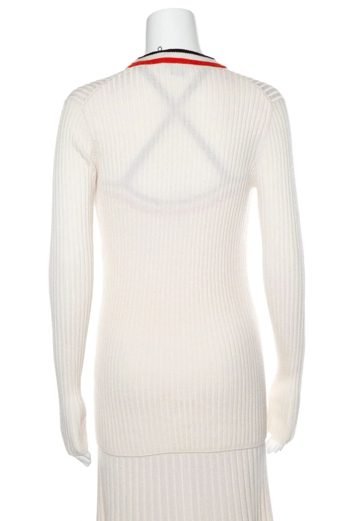 Gabriela Hearst Ivory Ribbed Dress and Cardigan Set SZ S NWT - Image 5