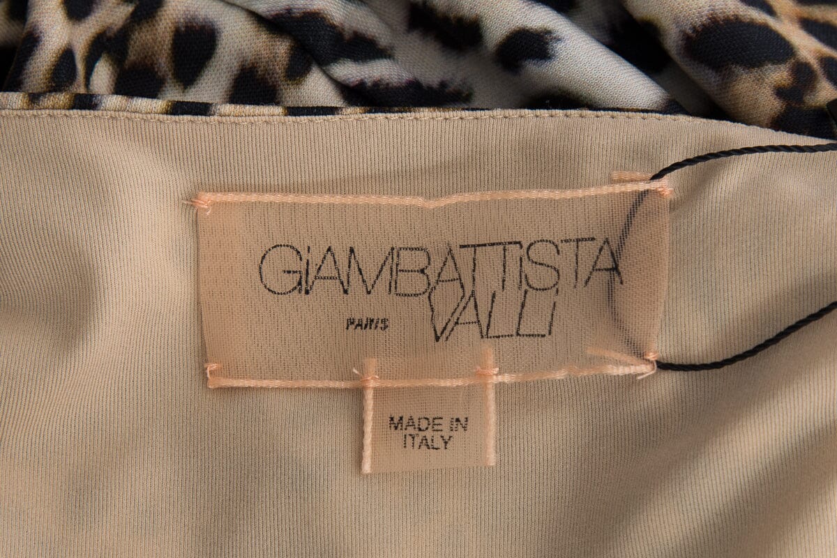 Giambattista Valli Cheetah Sleeveless Dress SZ XS - Image 4