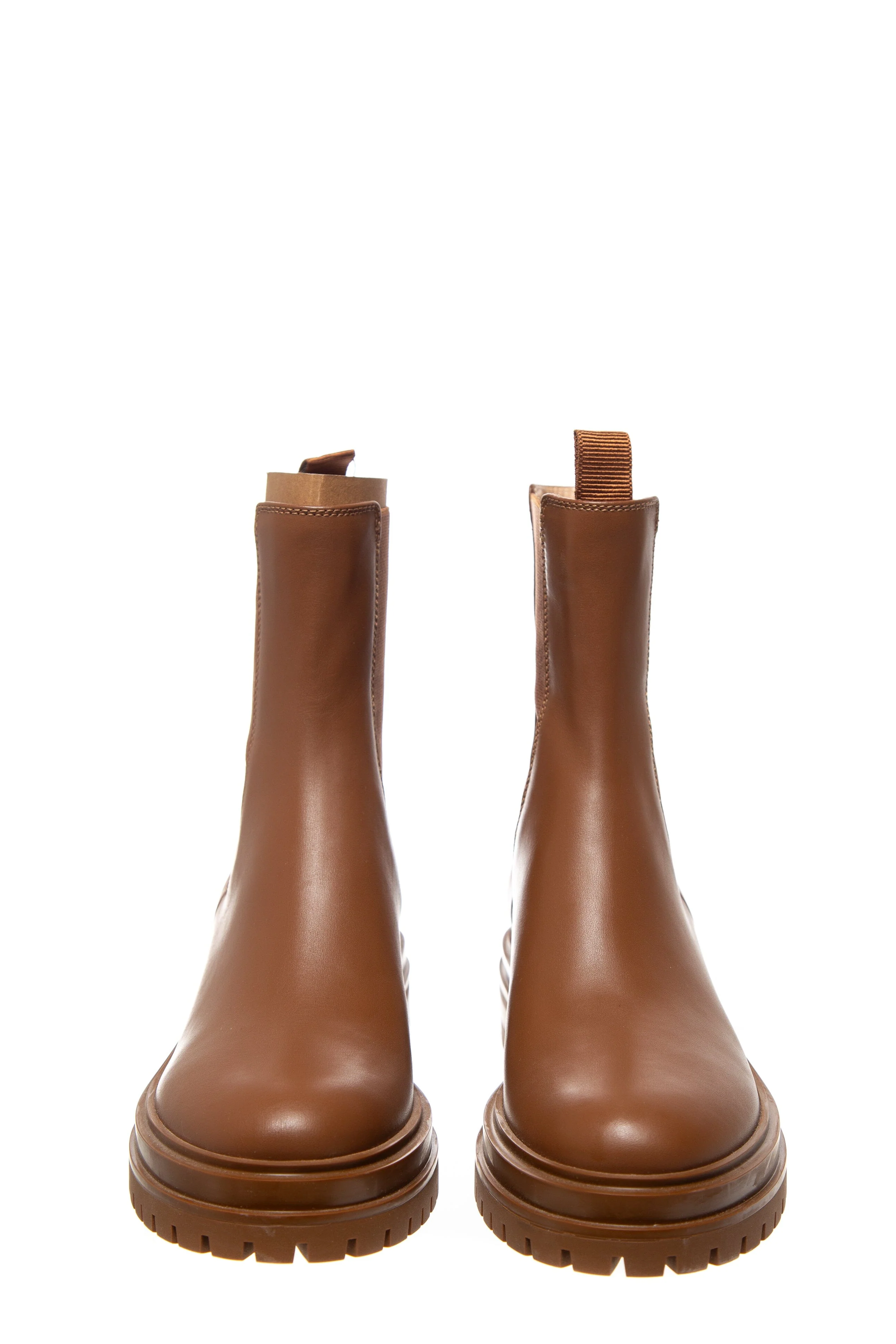 Gianvito Rossi Tan Leather Ankle Boots SZ 37 - Image 2