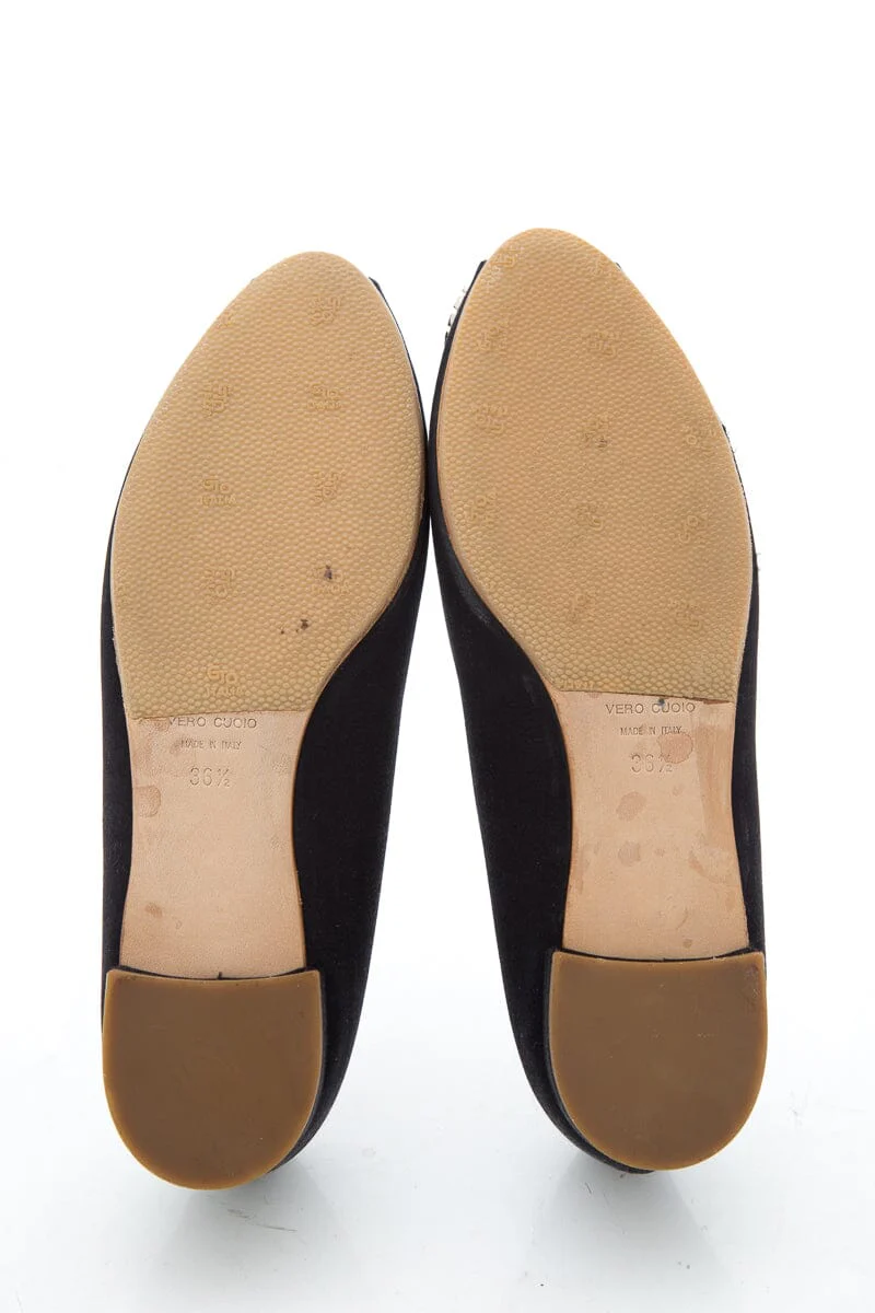 Giuseppe Zanotti Black Flats SZ 36.5 - Image 6